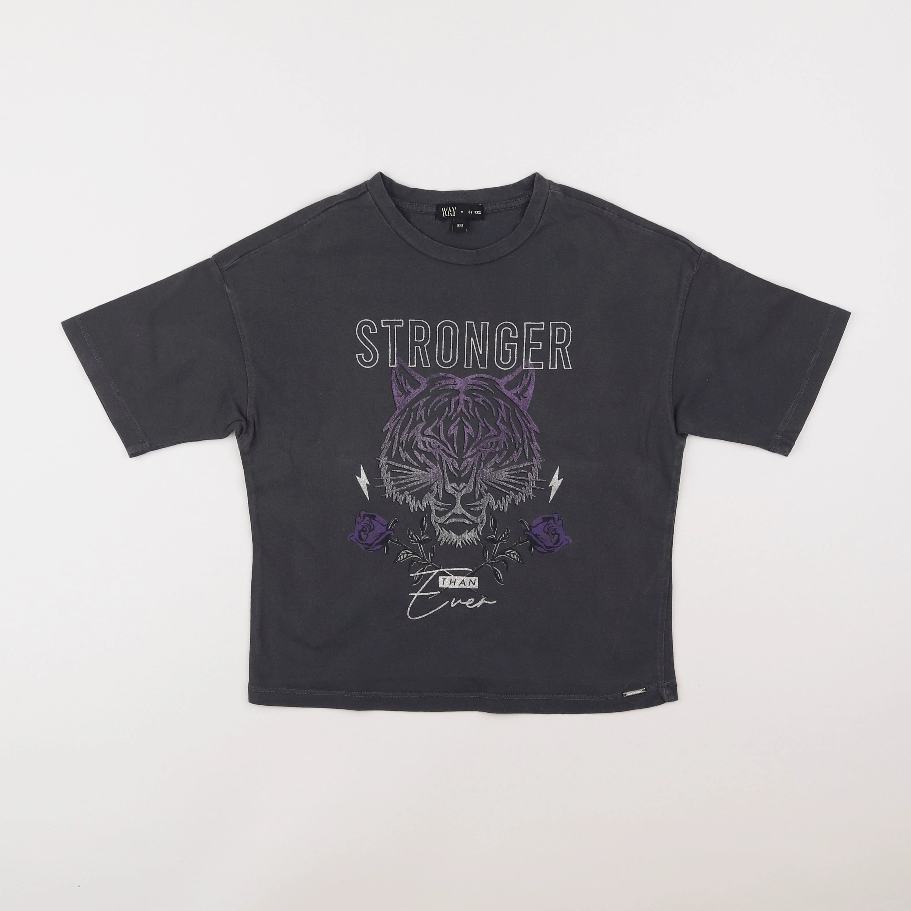 IKKS - tee-shirt gris - 10 ans