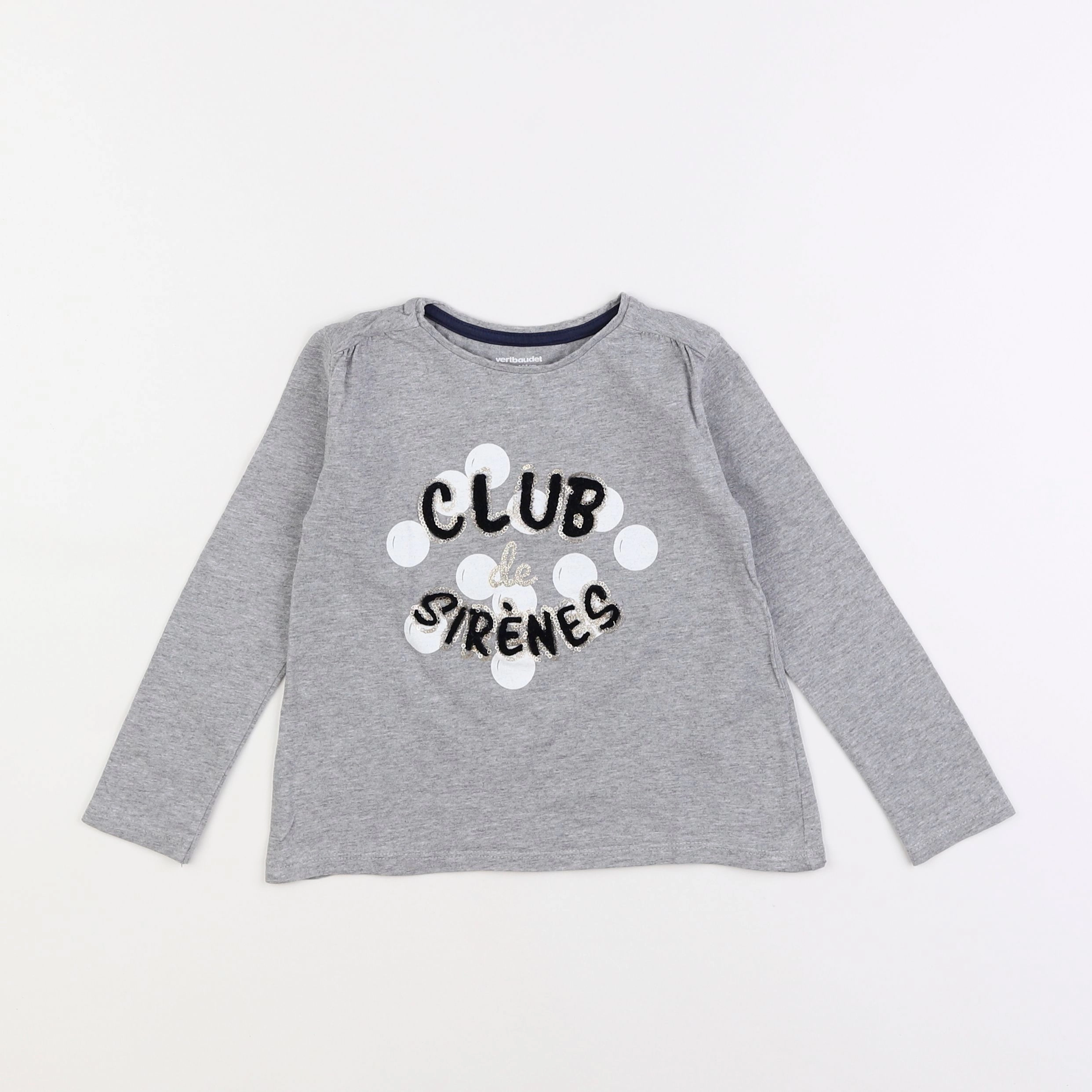 Vertbaudet - tee-shirt gris - 4 ans
