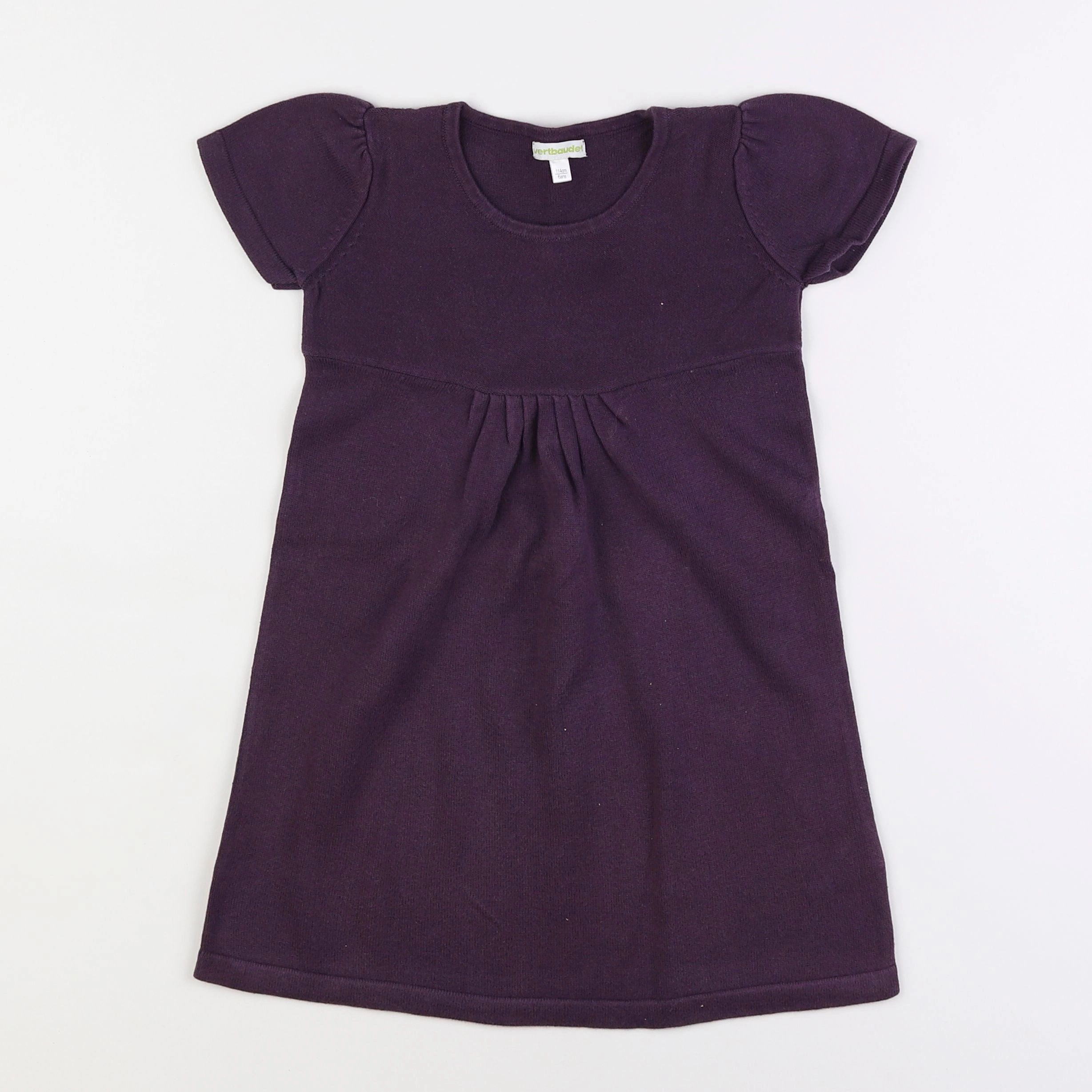 Vertbaudet - robe violet - 6 ans