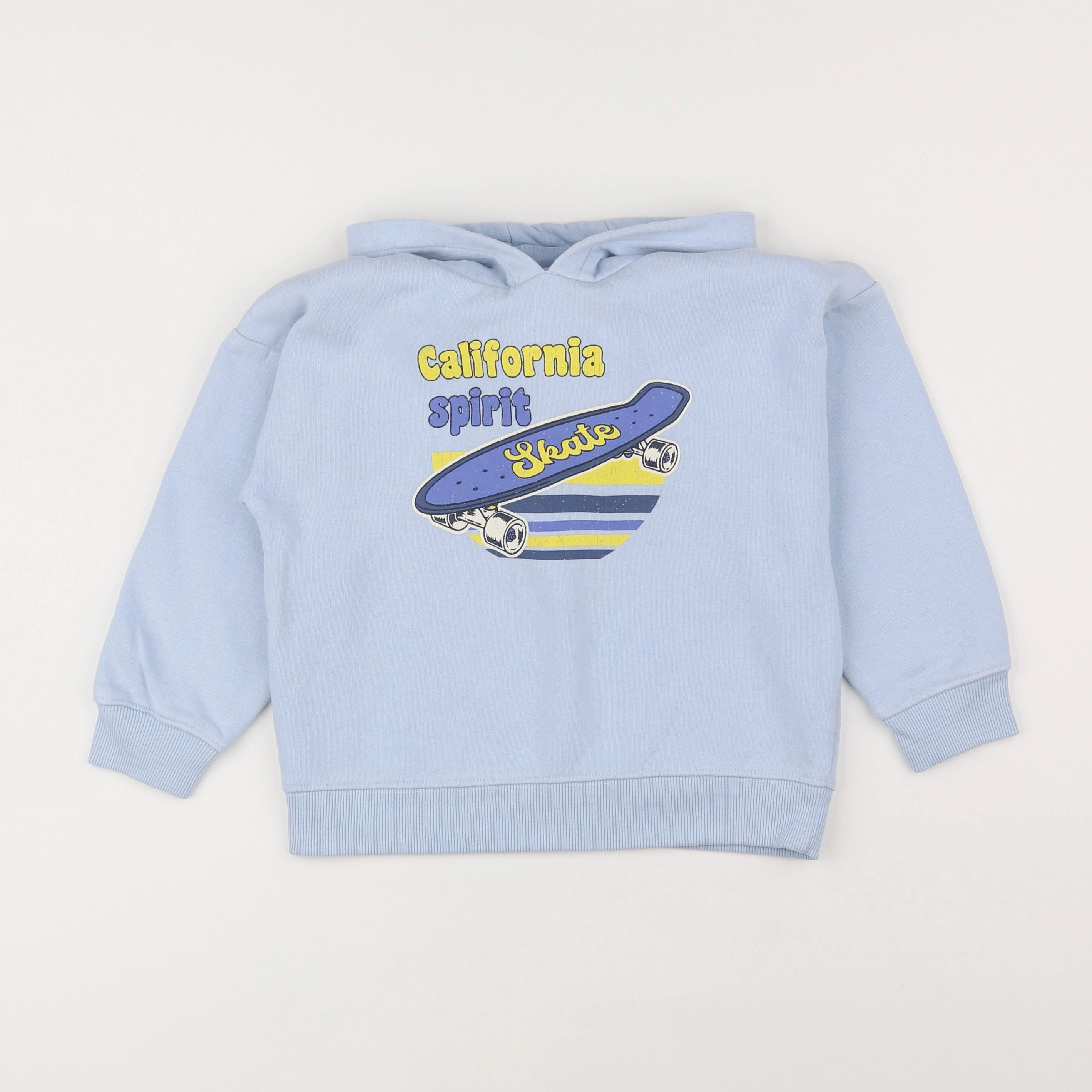 Vertbaudet - sweat bleu - 6 ans