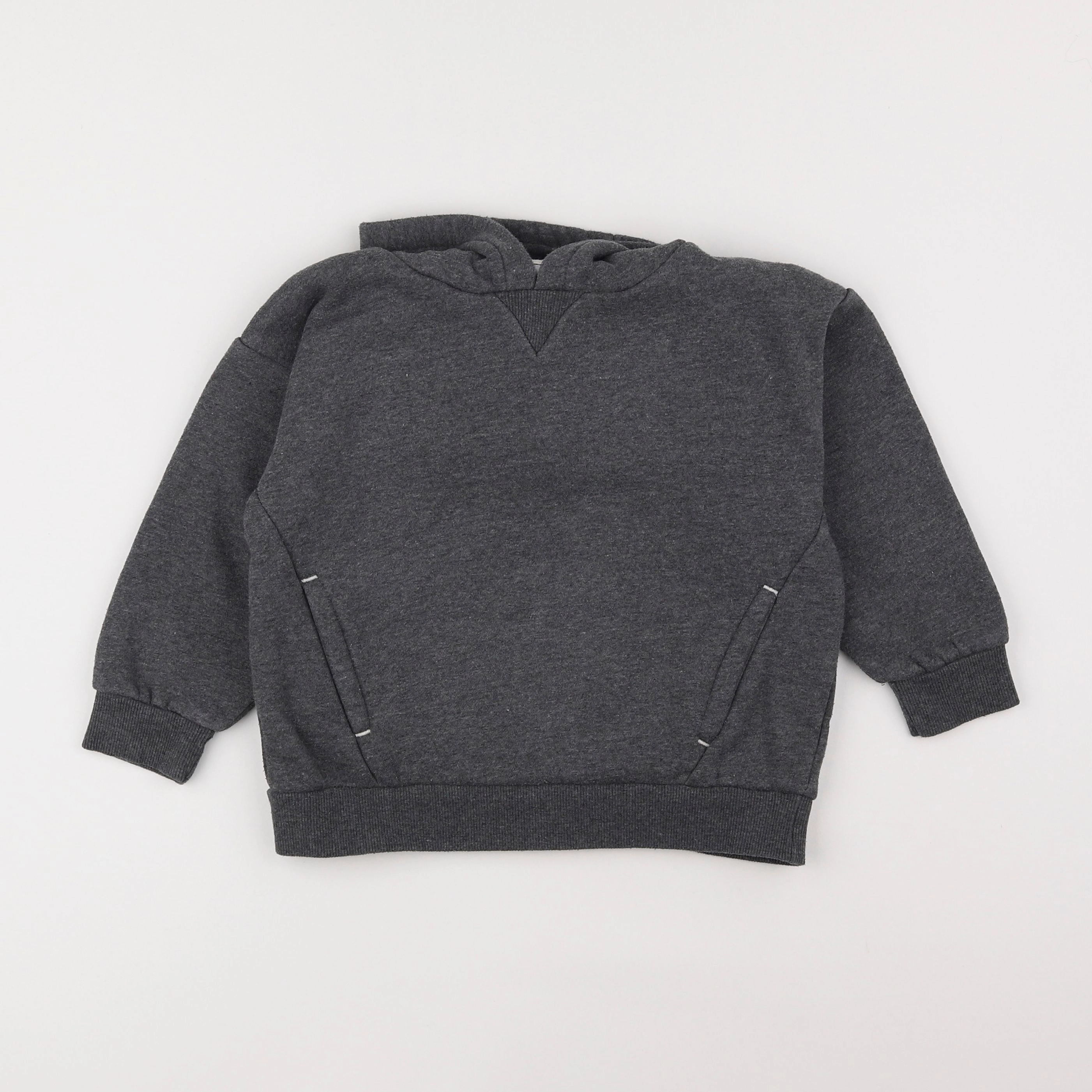 Vertbaudet - sweat gris - 6 ans