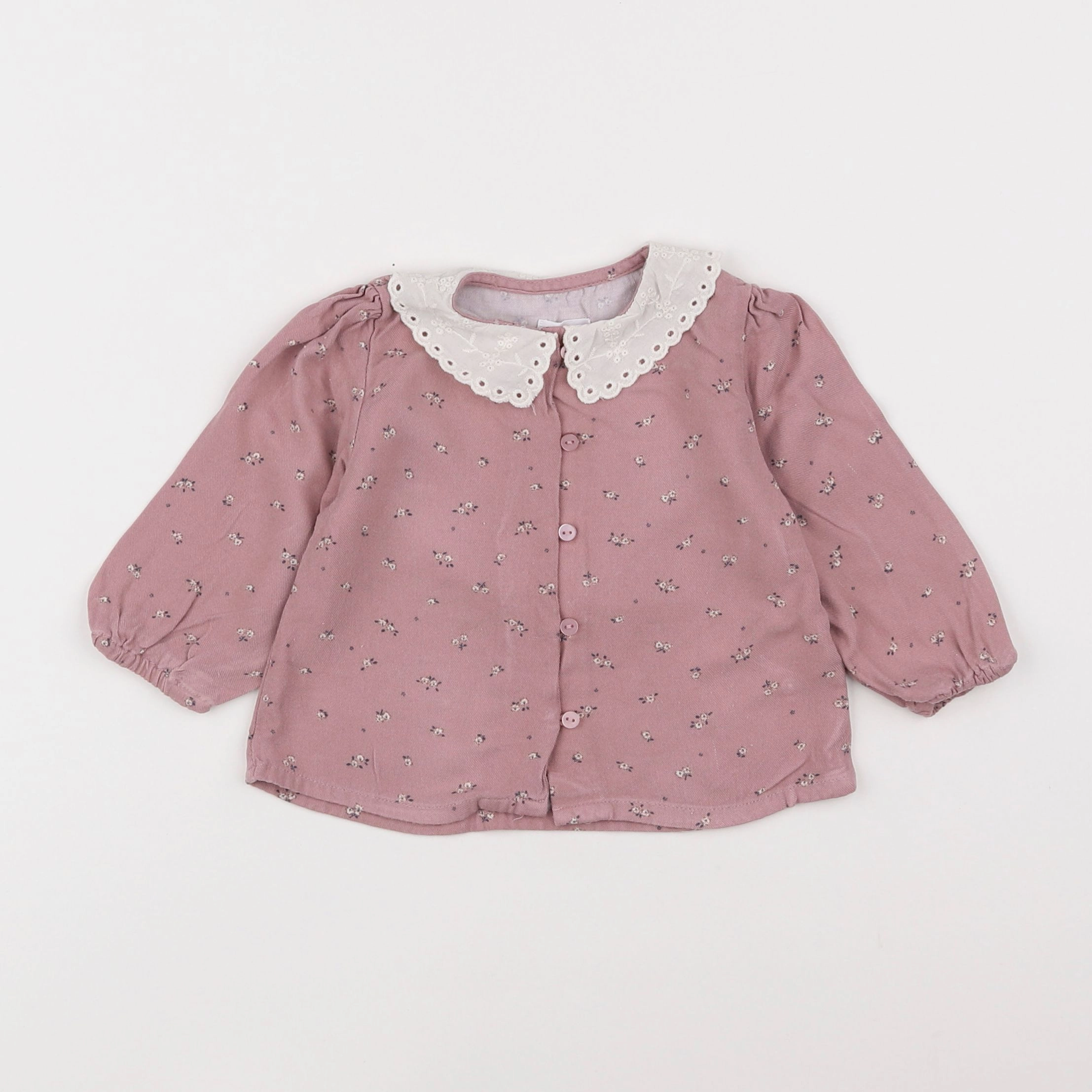 Vertbaudet - blouse rose - 9 mois