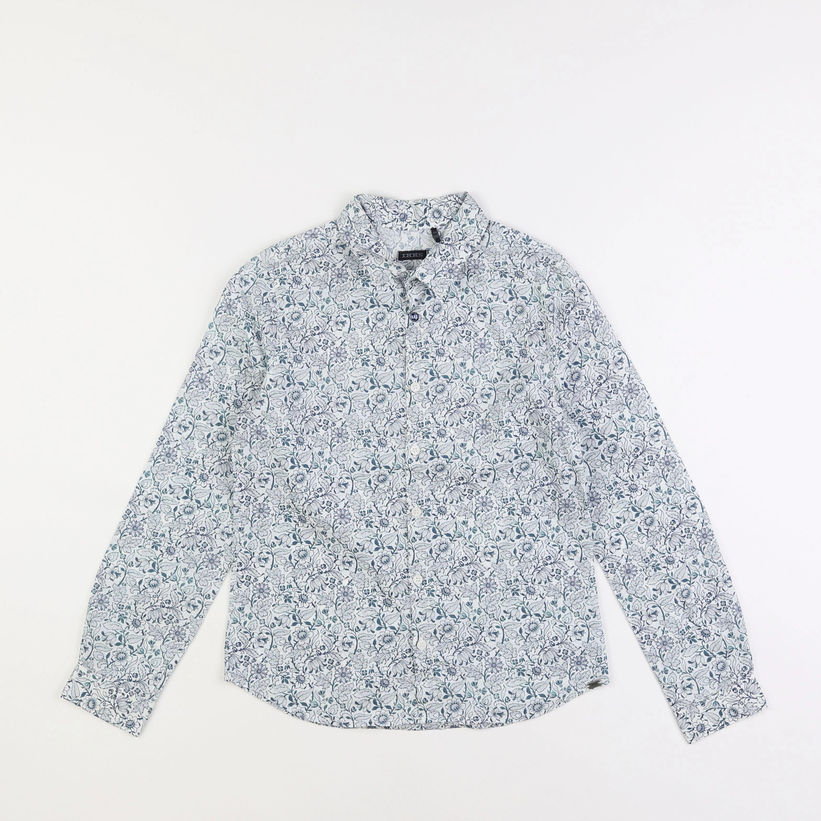 IKKS - chemise blanc, bleu - 10 ans