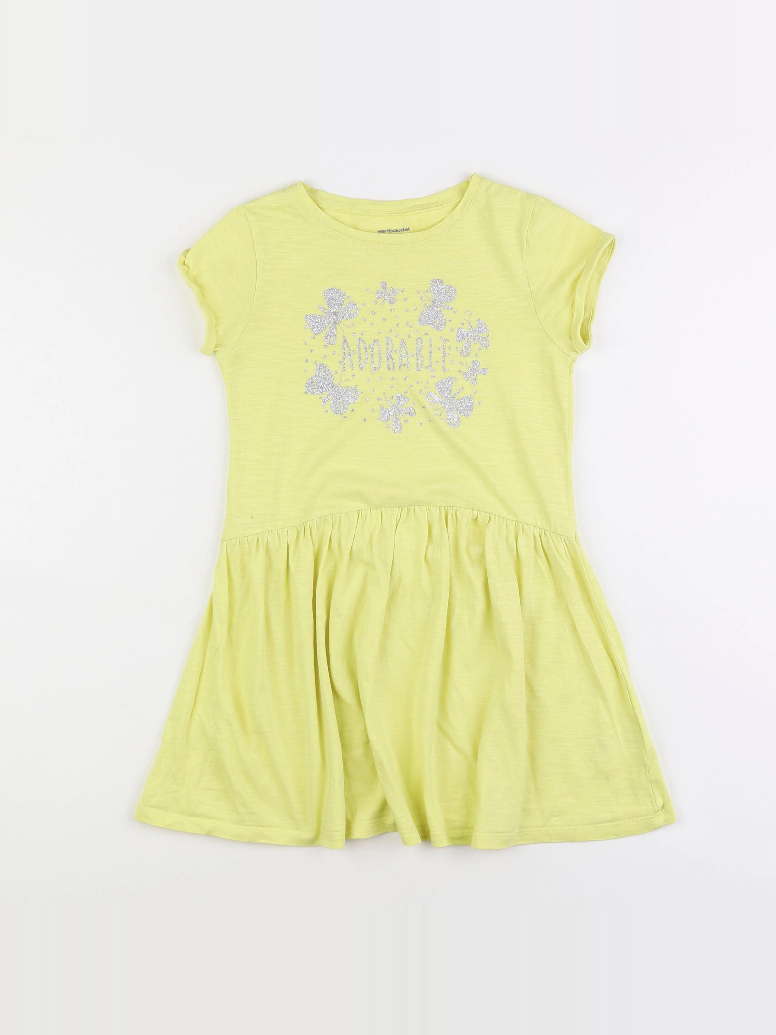 Vertbaudet - robe jaune - 8 ans