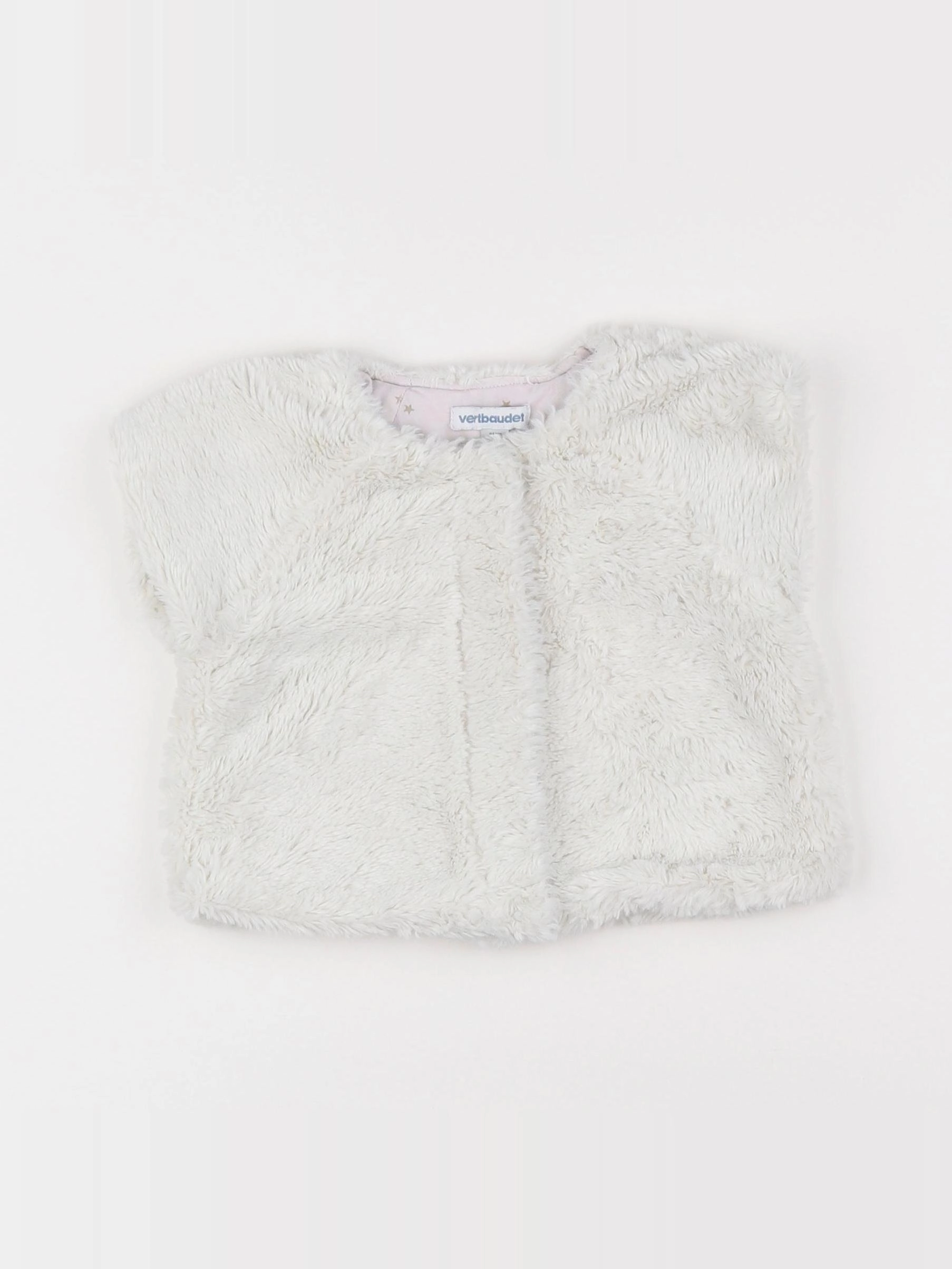 Vertbaudet - gilet blanc - 18 mois