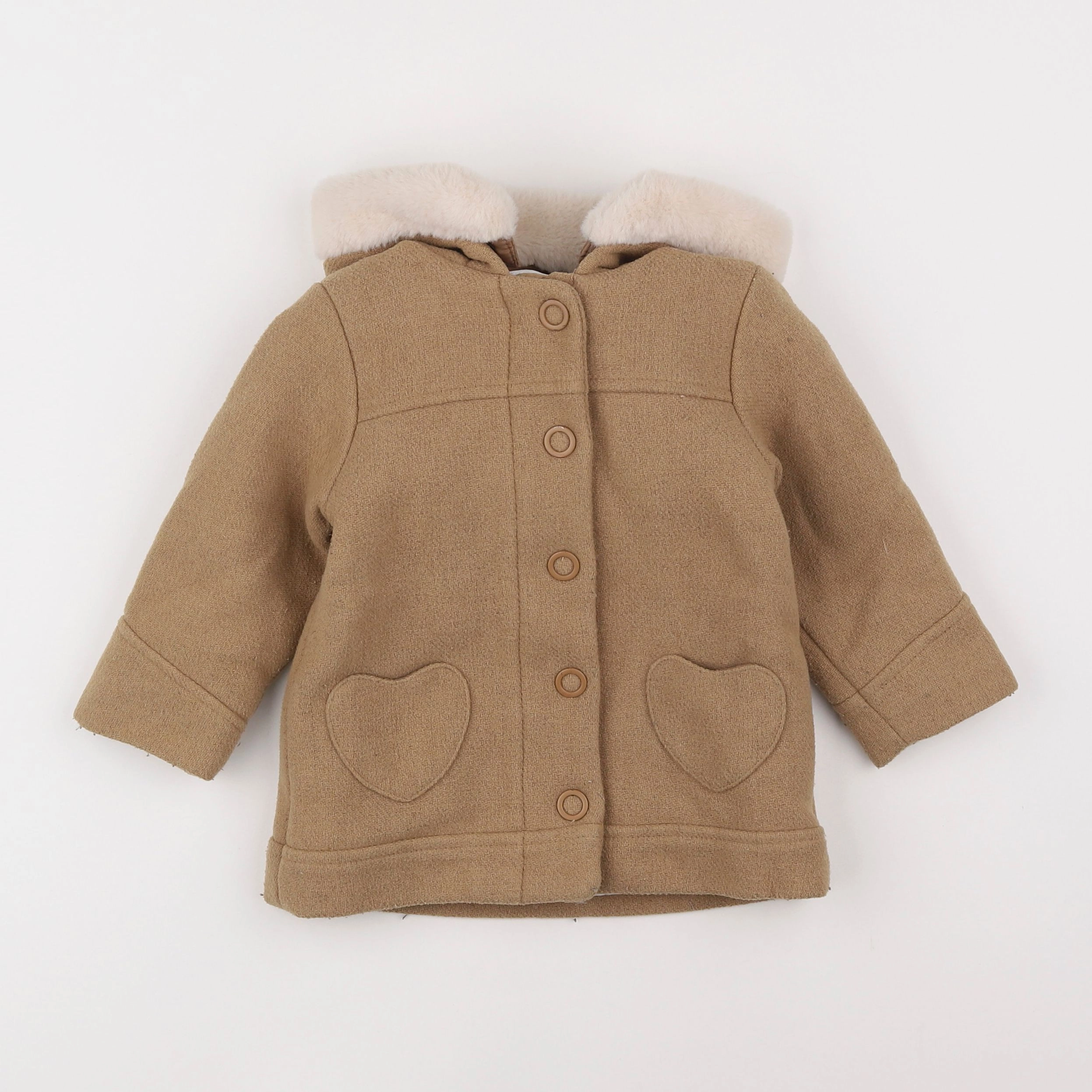 Vertbaudet - manteau marron - 18 mois