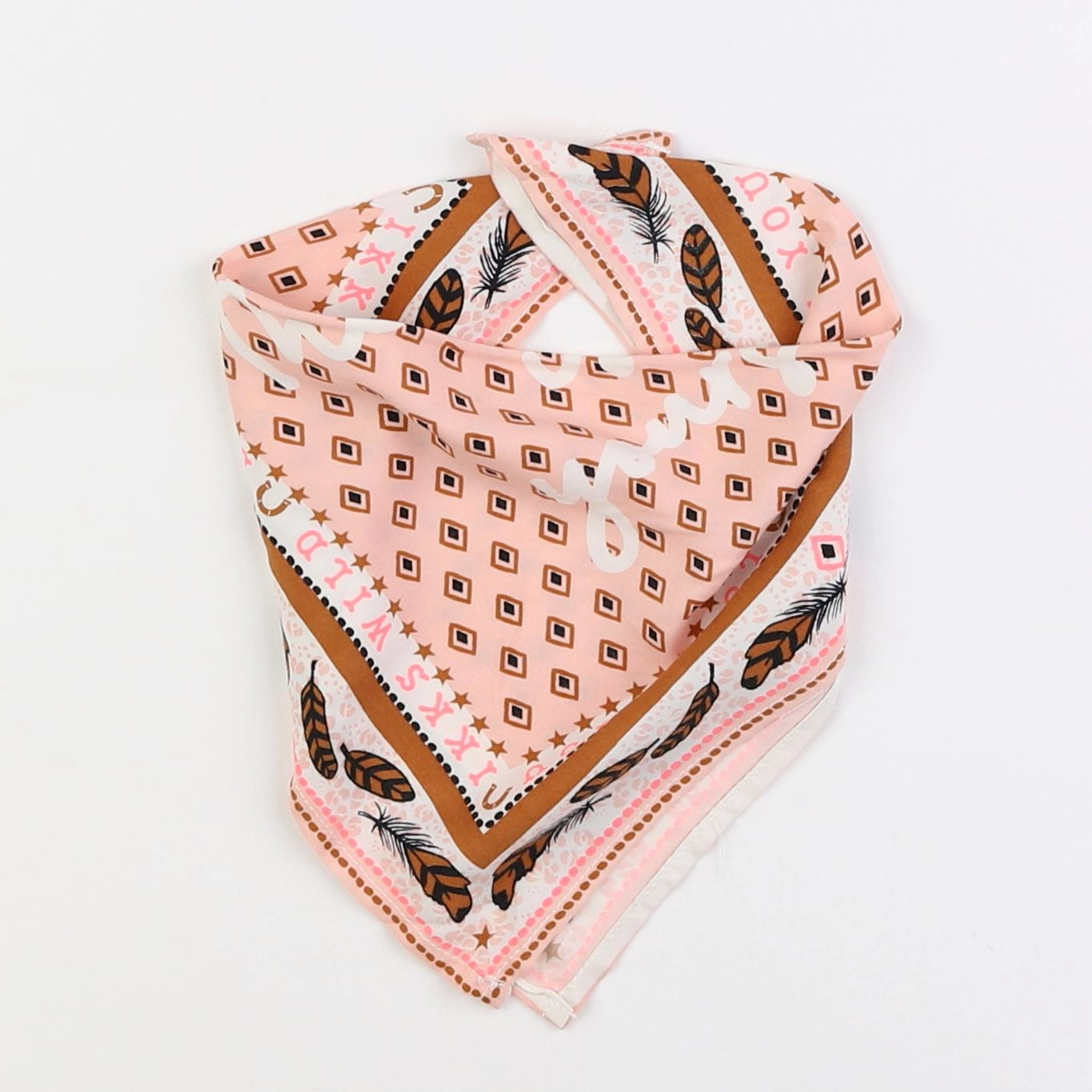 IKKS - foulard rose - 8/12 ans