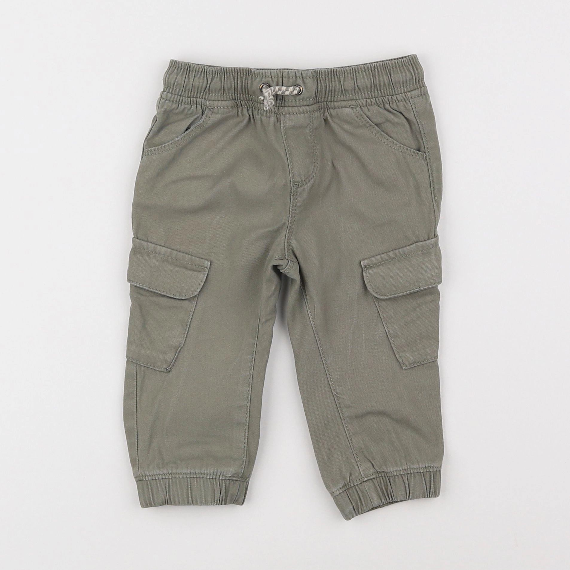 Vertbaudet - pantalon vert - 12 mois