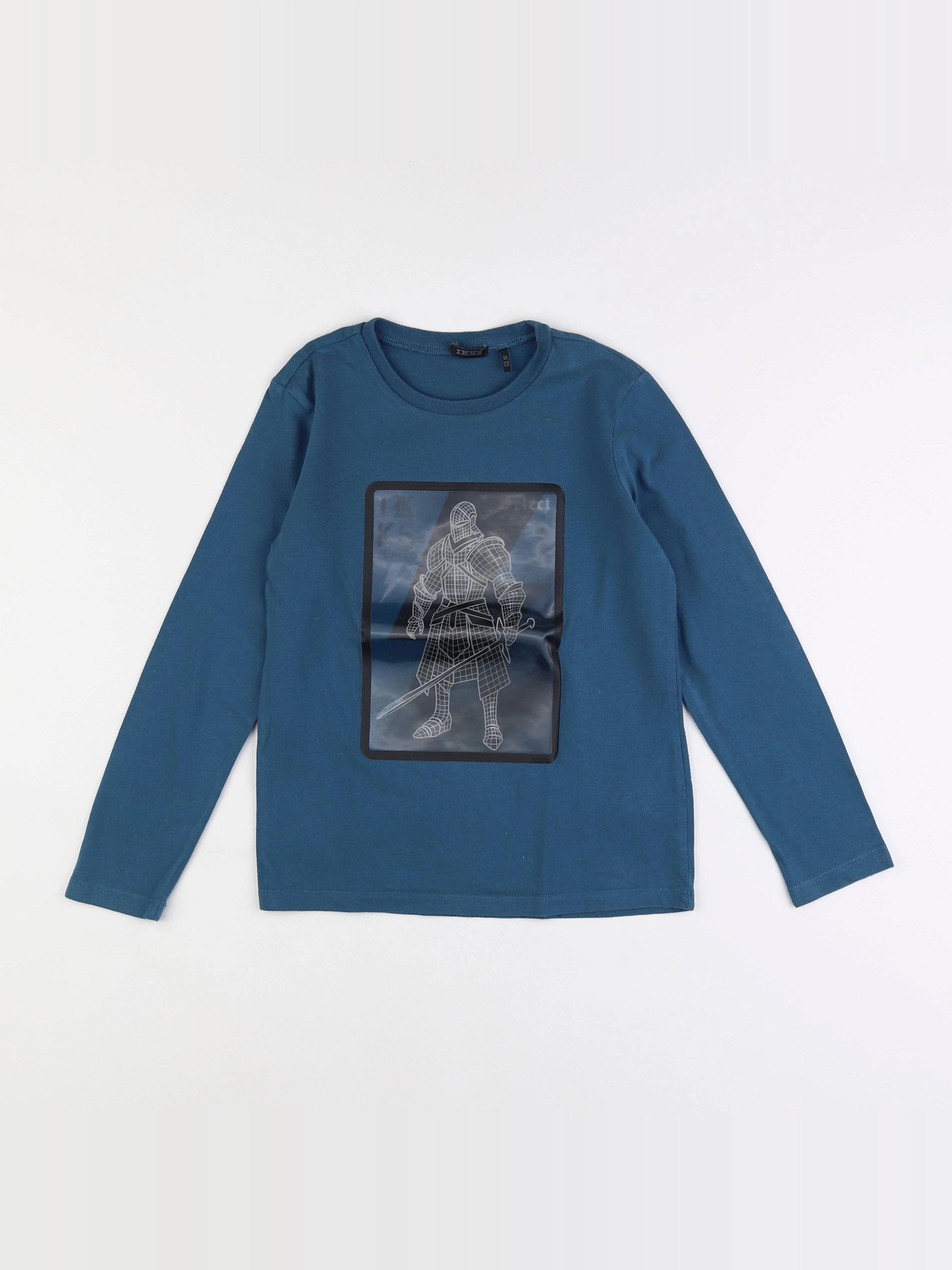 IKKS - tee-shirt bleu - 8 ans