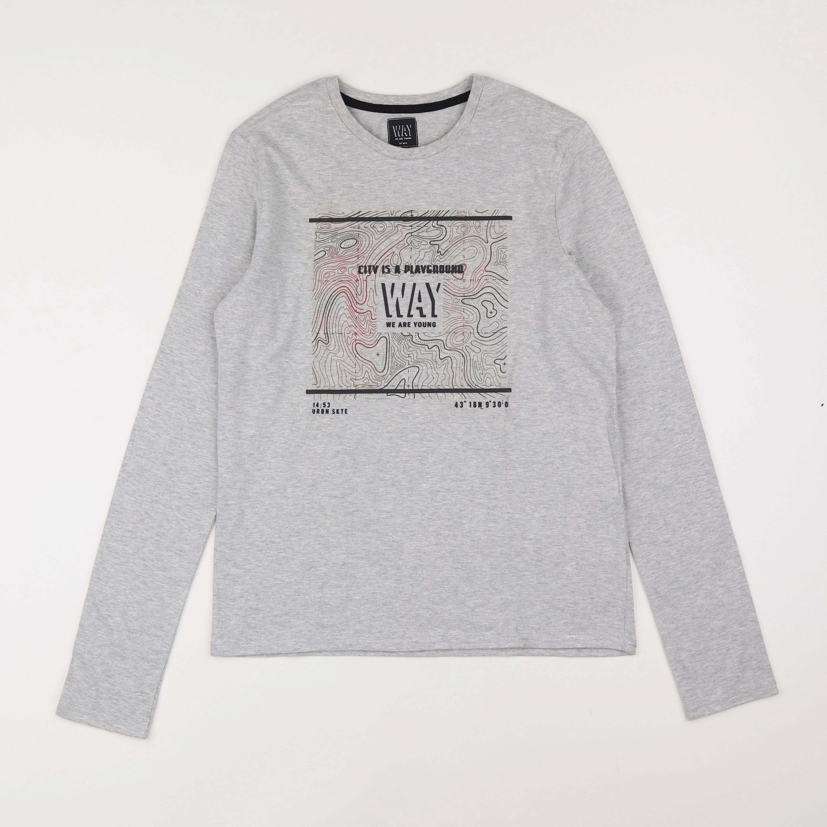 IKKS - tee-shirt gris - 14 ans