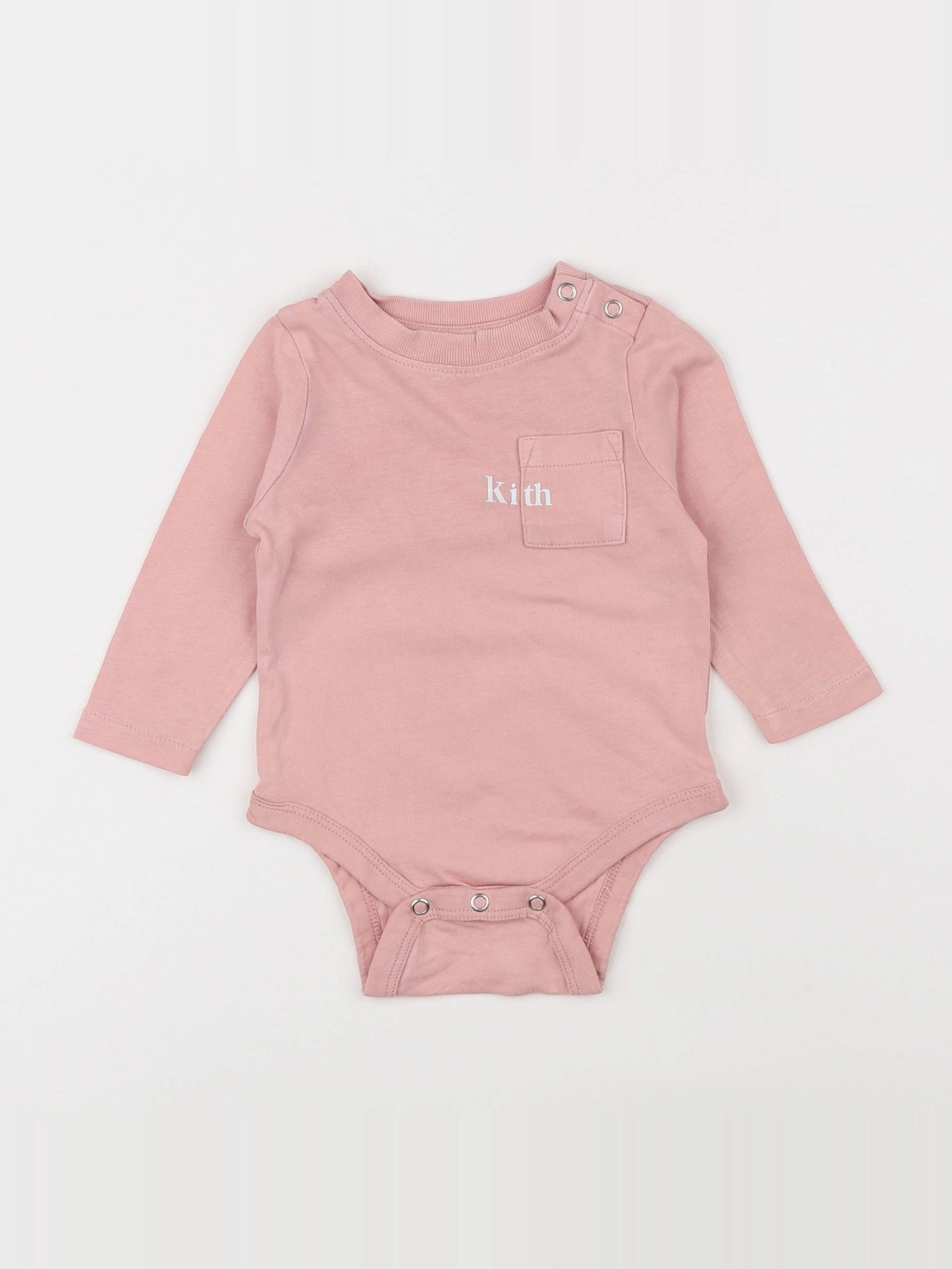 KITH - body tee-shirt rose - 3/6 mois