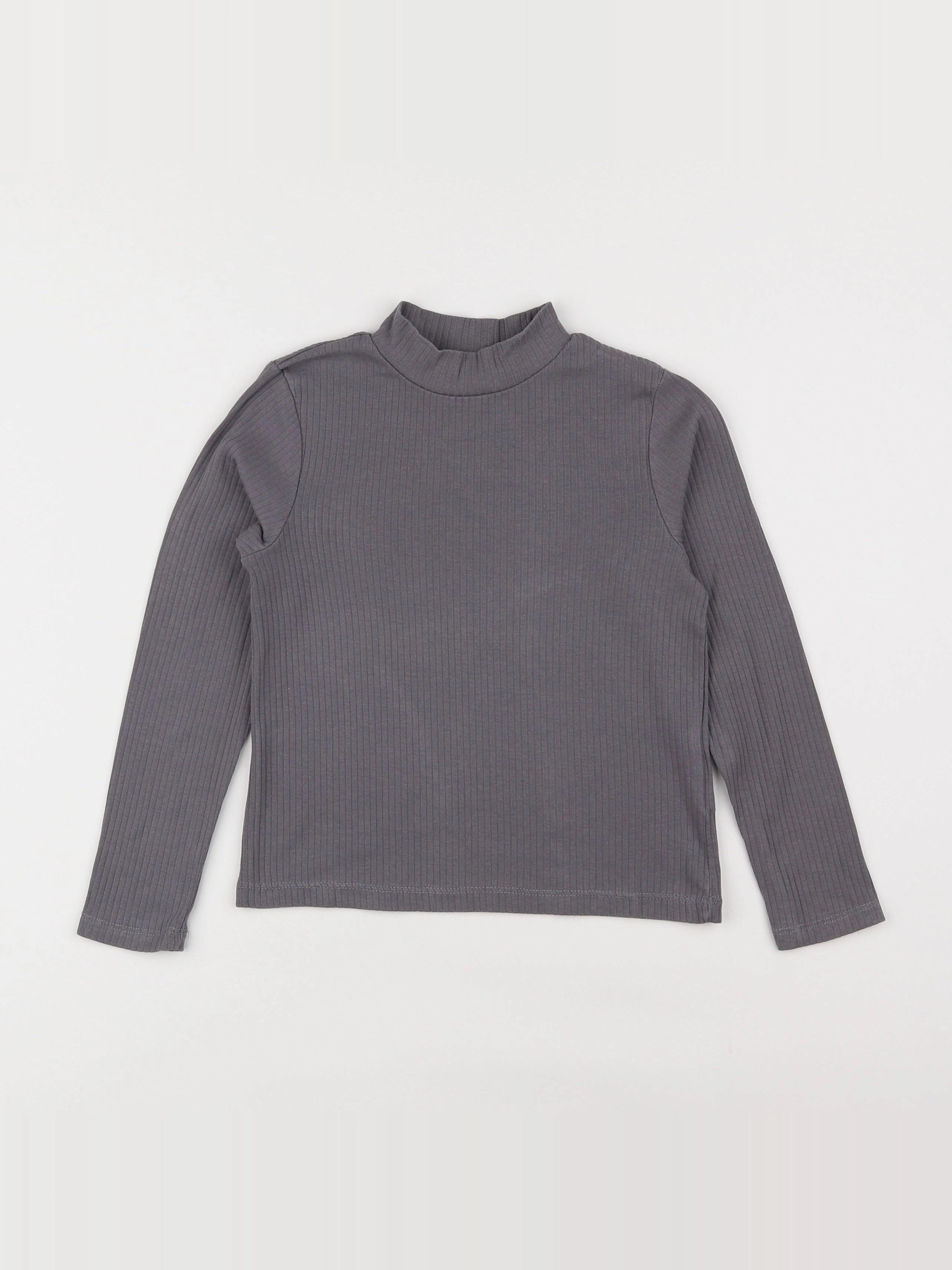 H&M - sous-pull gris - 4/6 ans