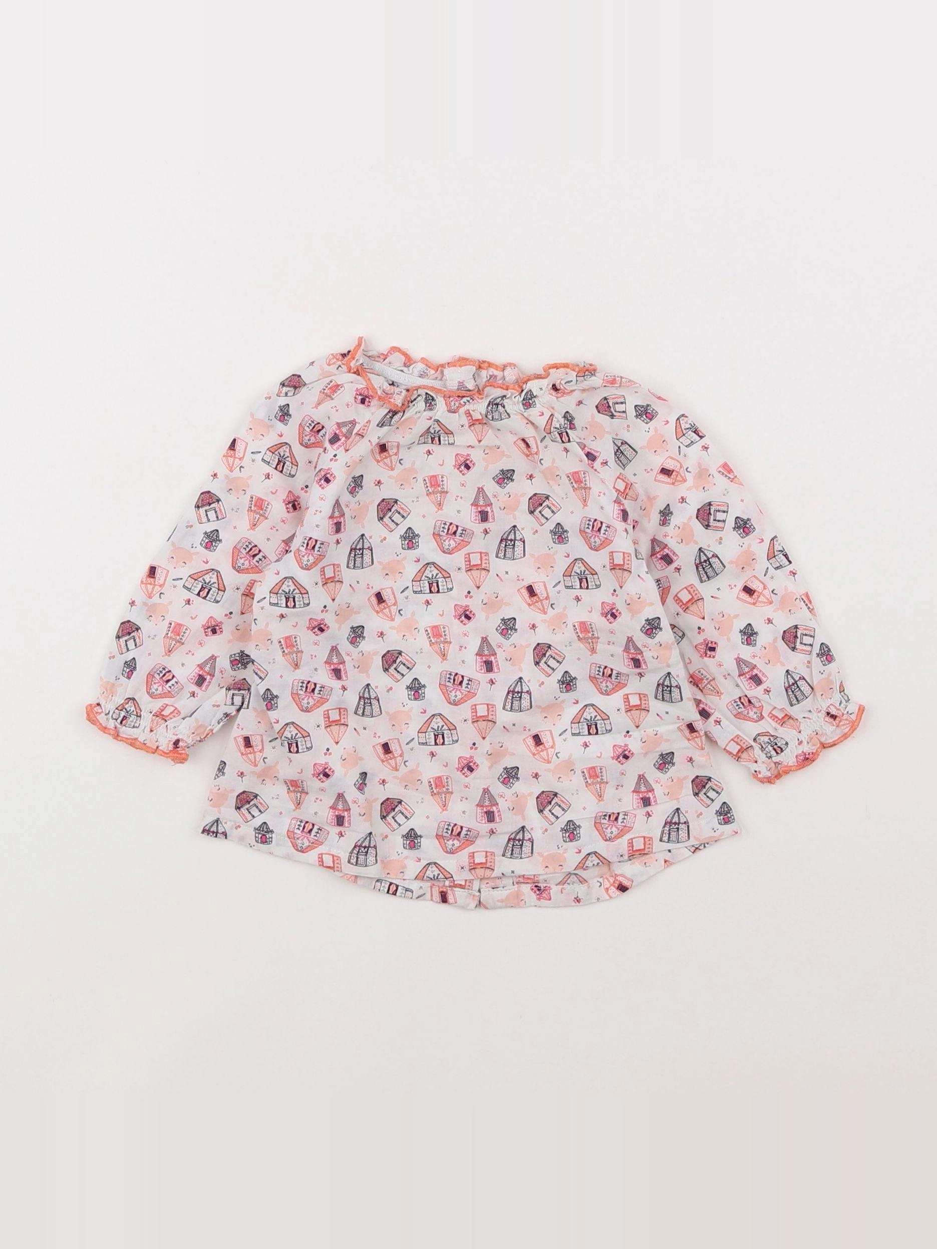 Vertbaudet - blouse rose - 3 mois