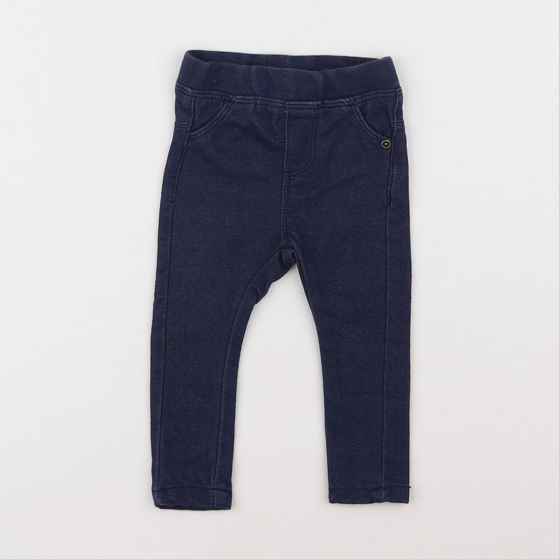 Vertbaudet - jegging bleu - 6 mois