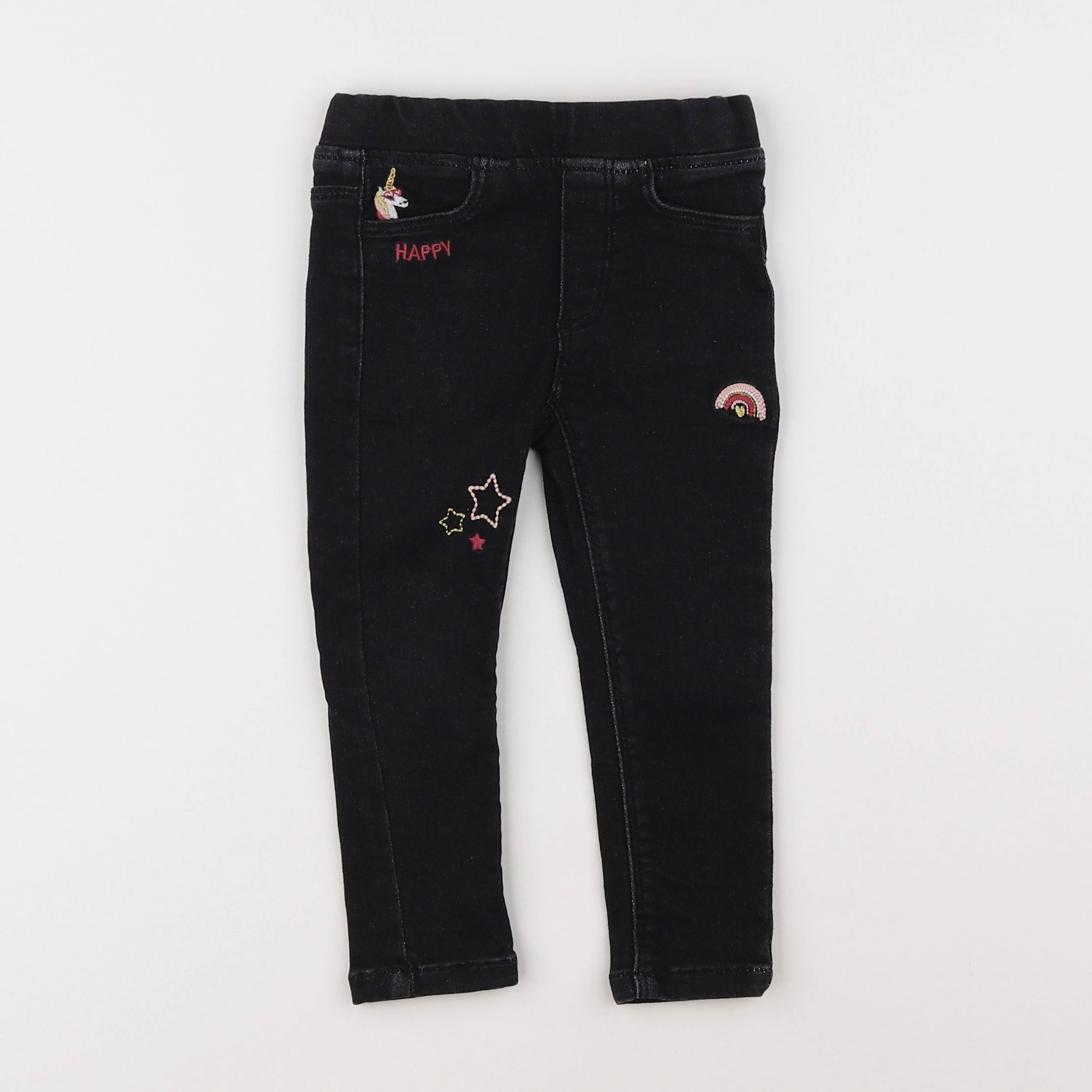 Vertbaudet - jegging bleu - 2 ans