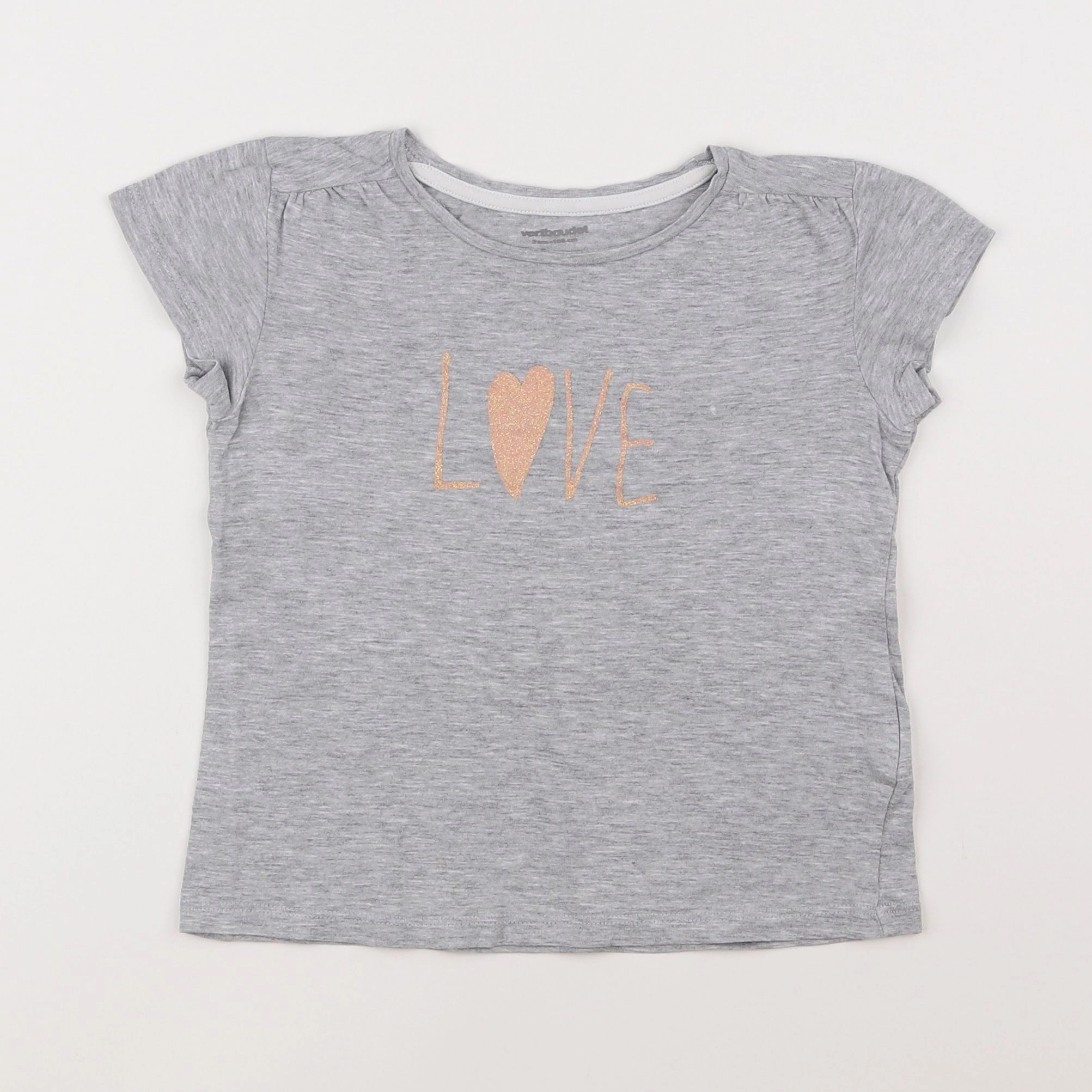 Vertbaudet - tee-shirt gris - 5 ans