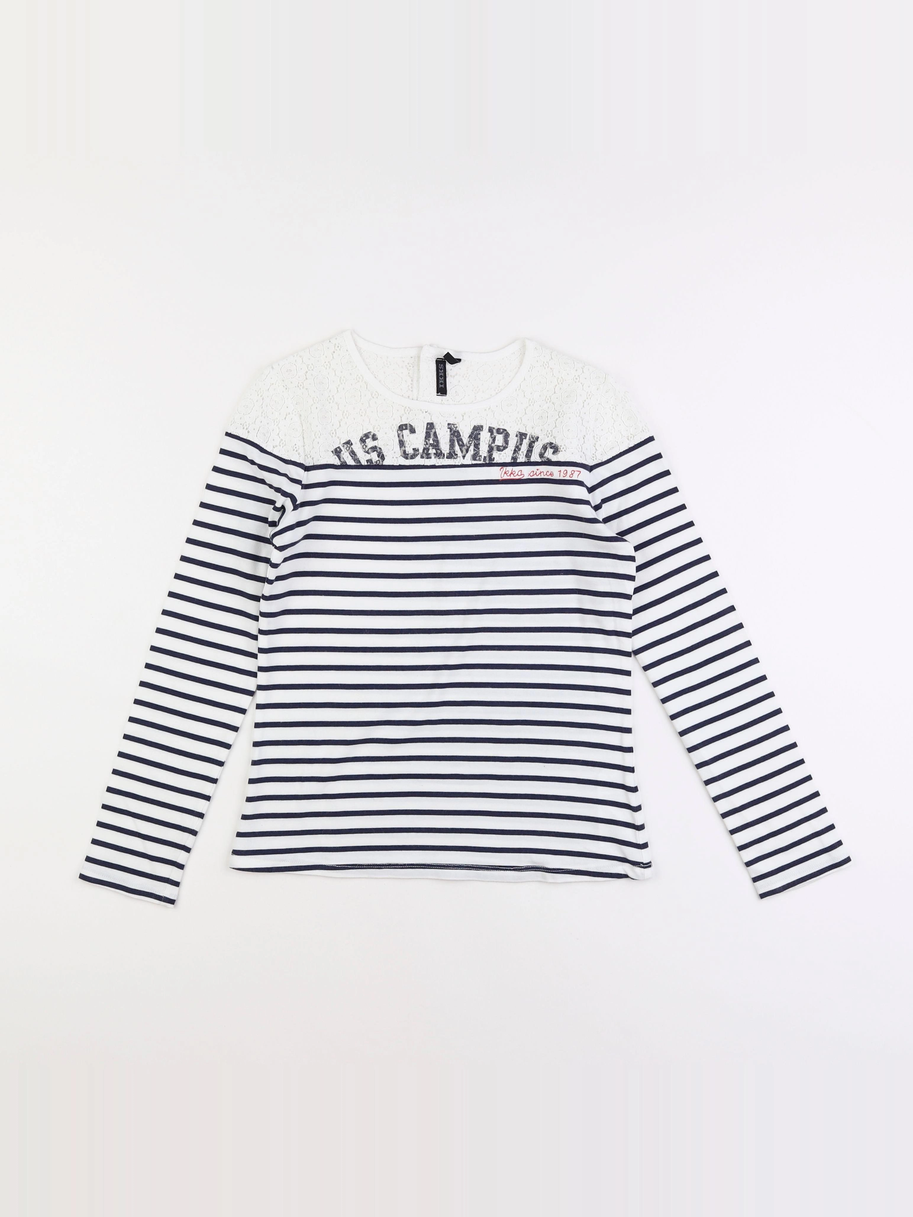 IKKS - tee-shirt bleu - 10 ans