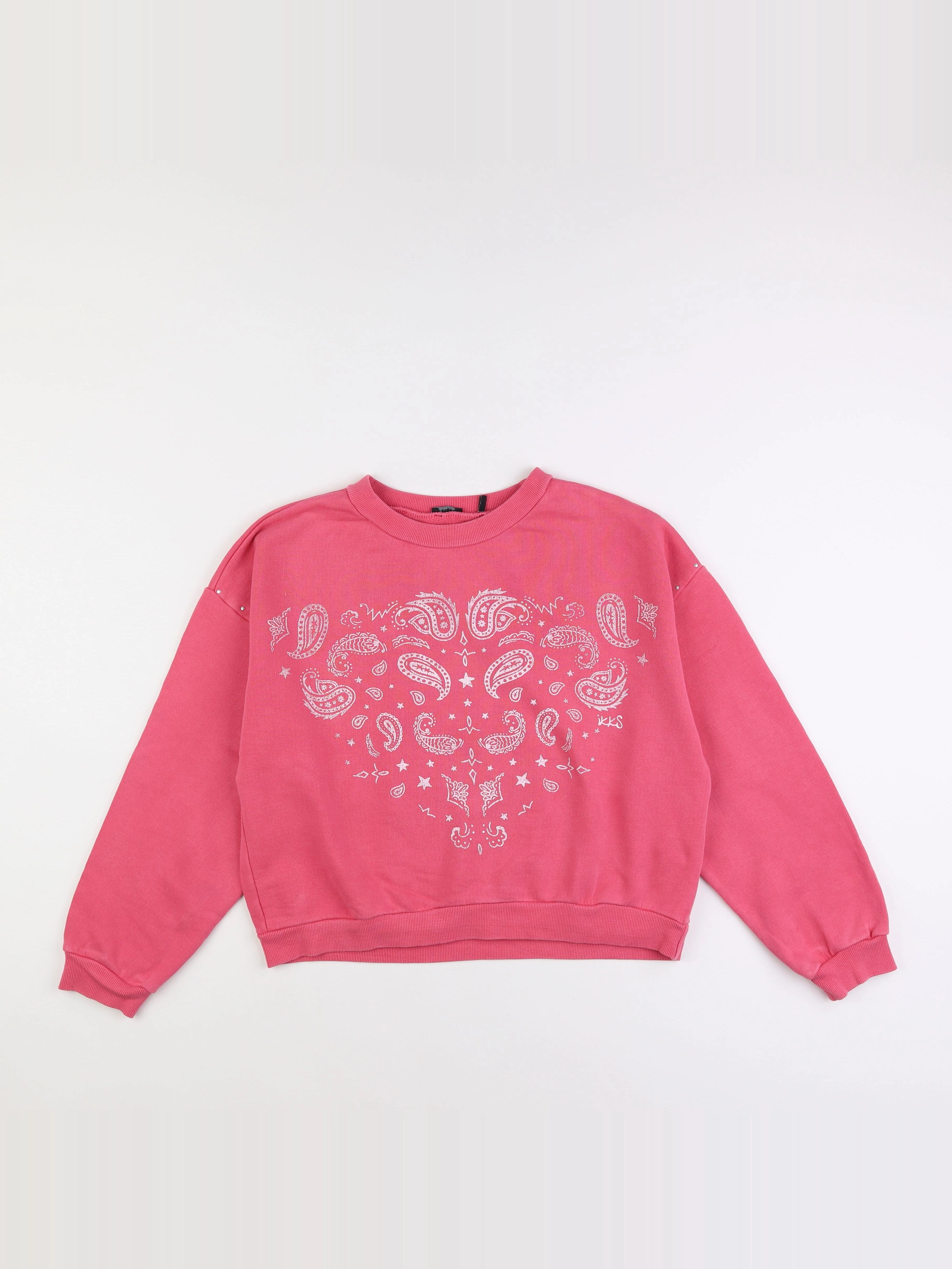 IKKS - sweat rose - 12 ans