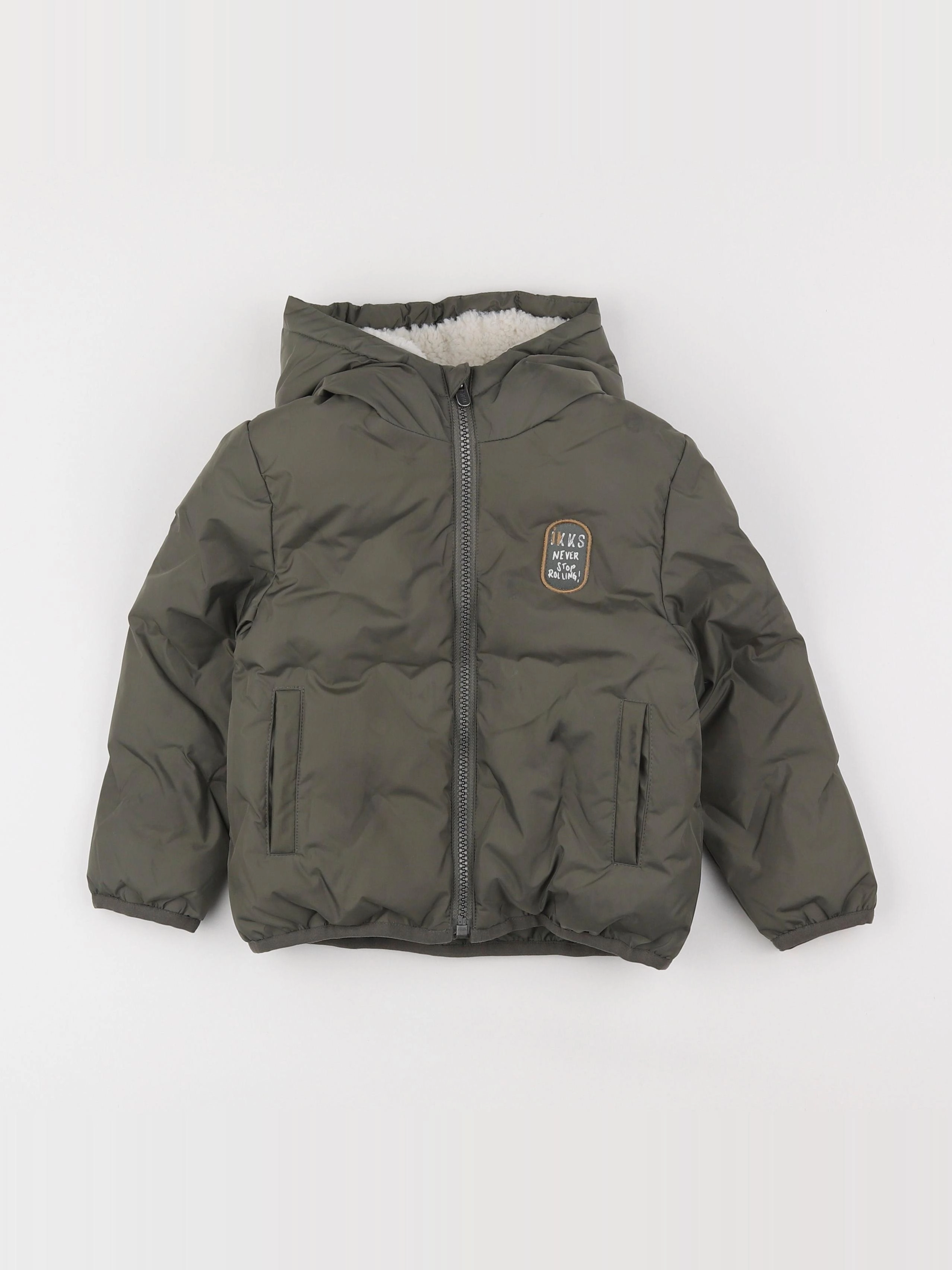 IKKS - veste doublé vert - 3 ans