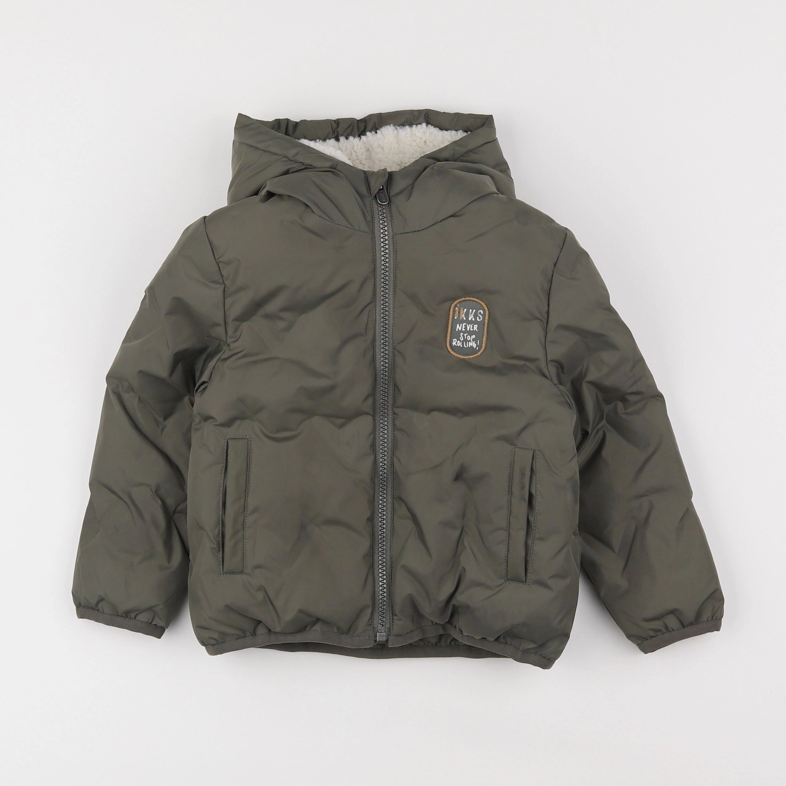 IKKS - veste doublé vert - 3 ans