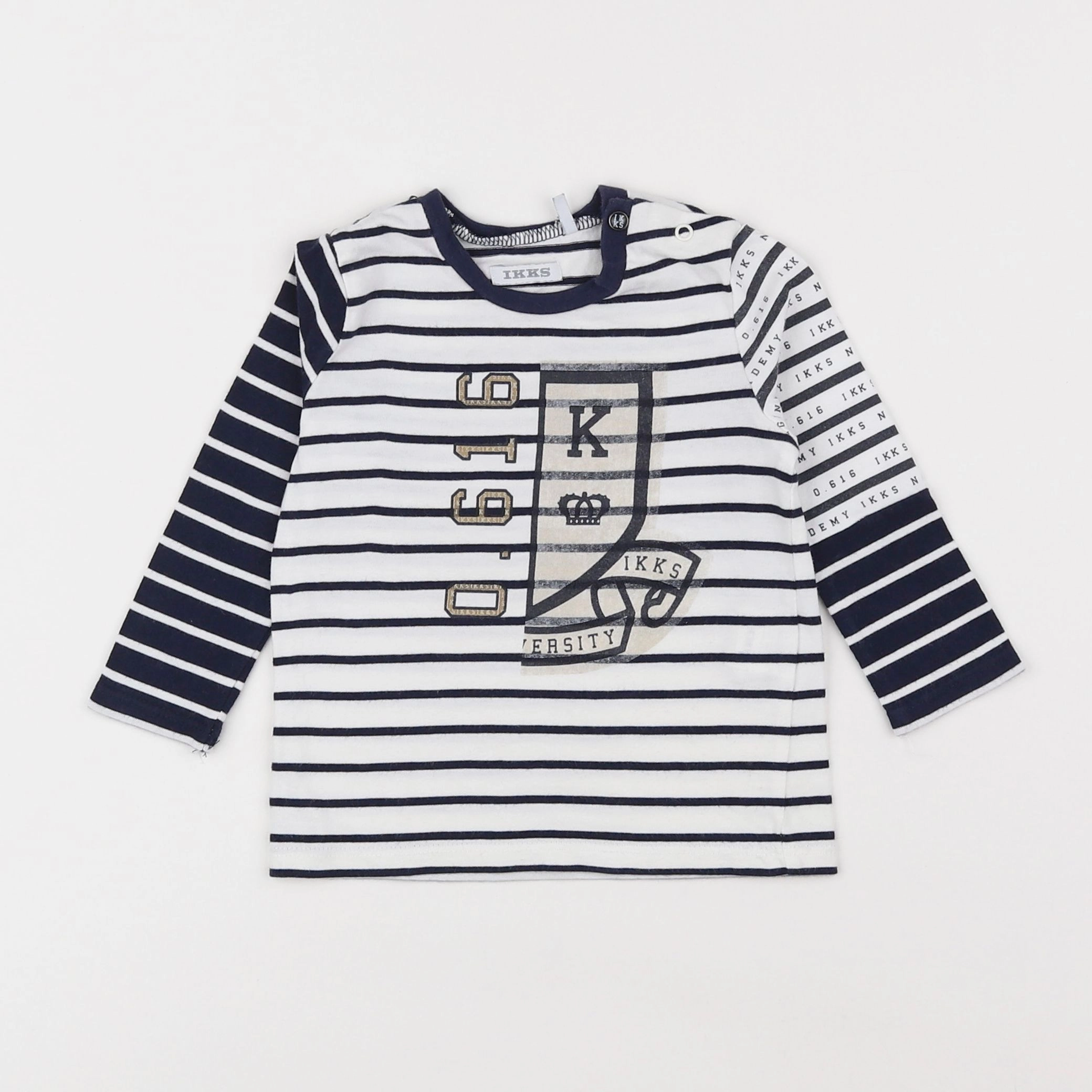 IKKS - tee-shirt bleu - 18 mois