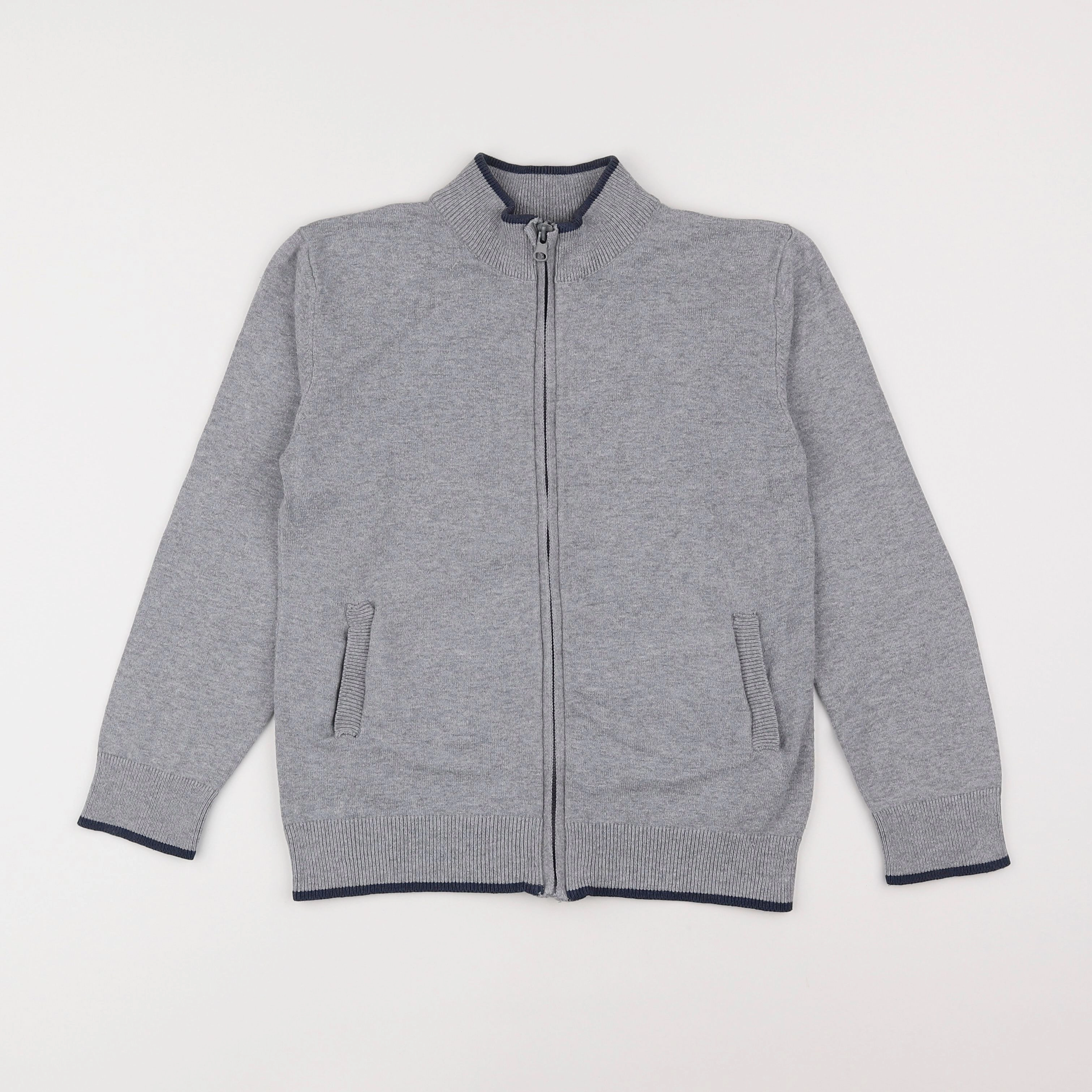 Vertbaudet - gilet gris - 8 ans