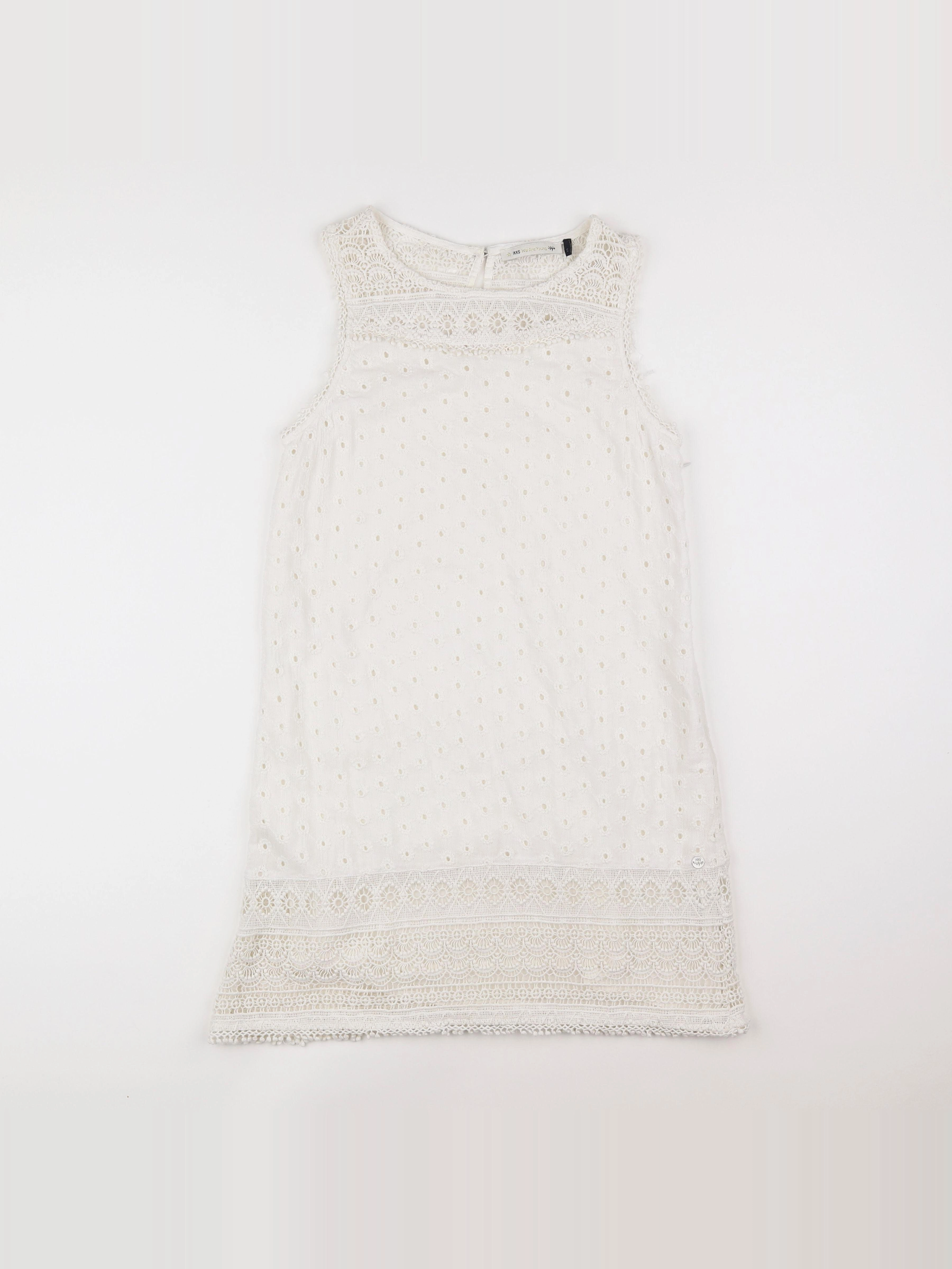 IKKS - robe blanc - 14 ans