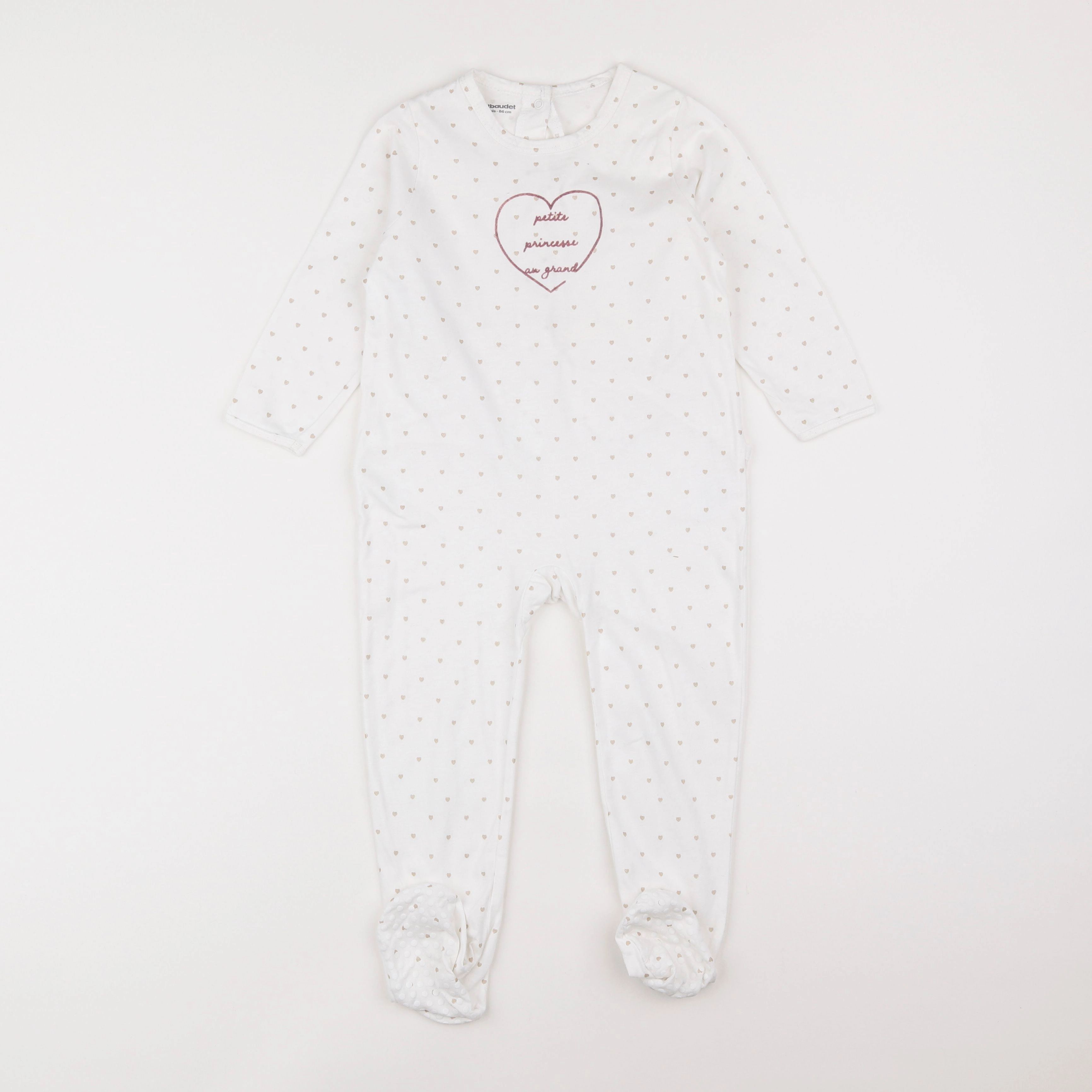 Vertbaudet - pyjama coton blanc - 2 ans