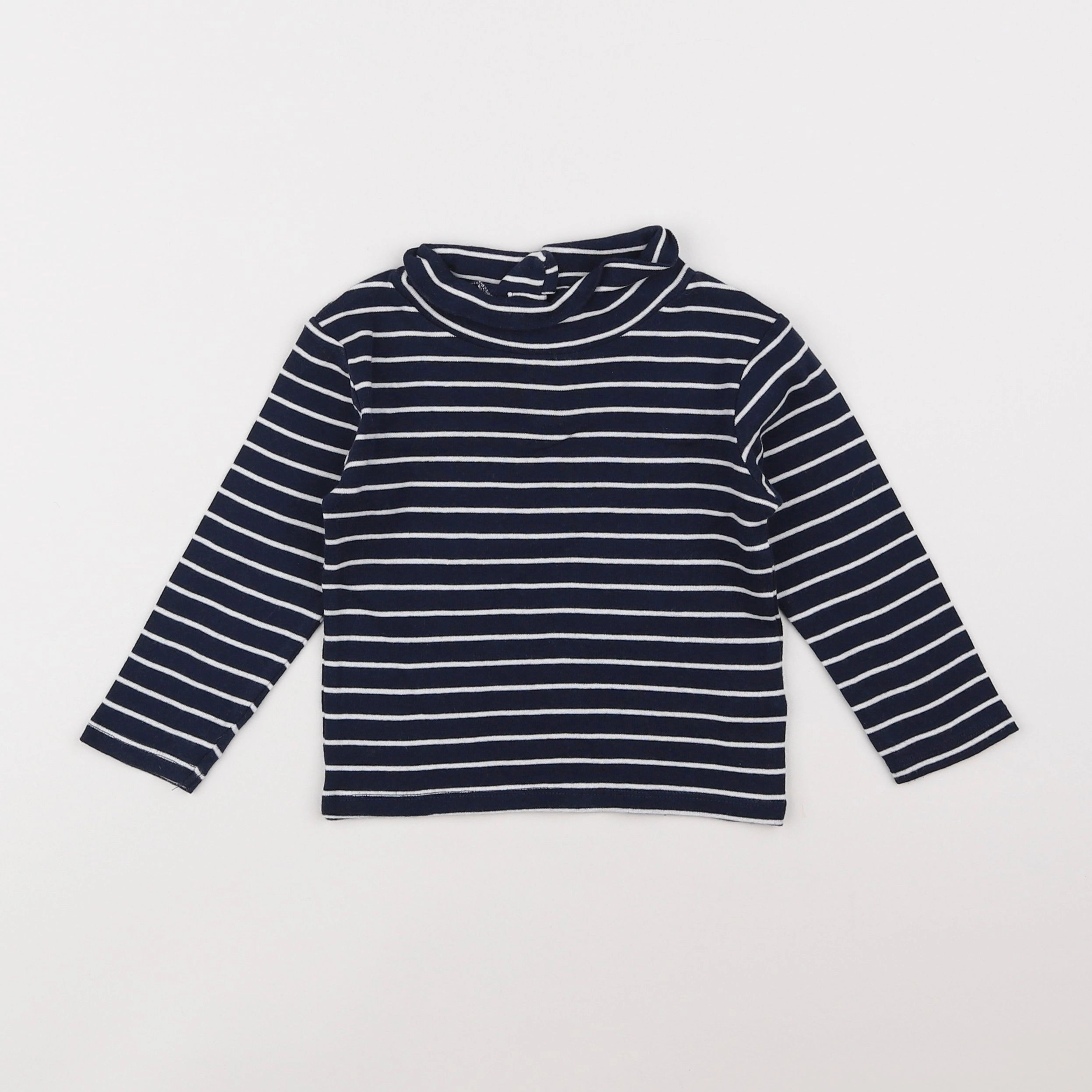 Vertbaudet - sous-pull bleu - 2 ans