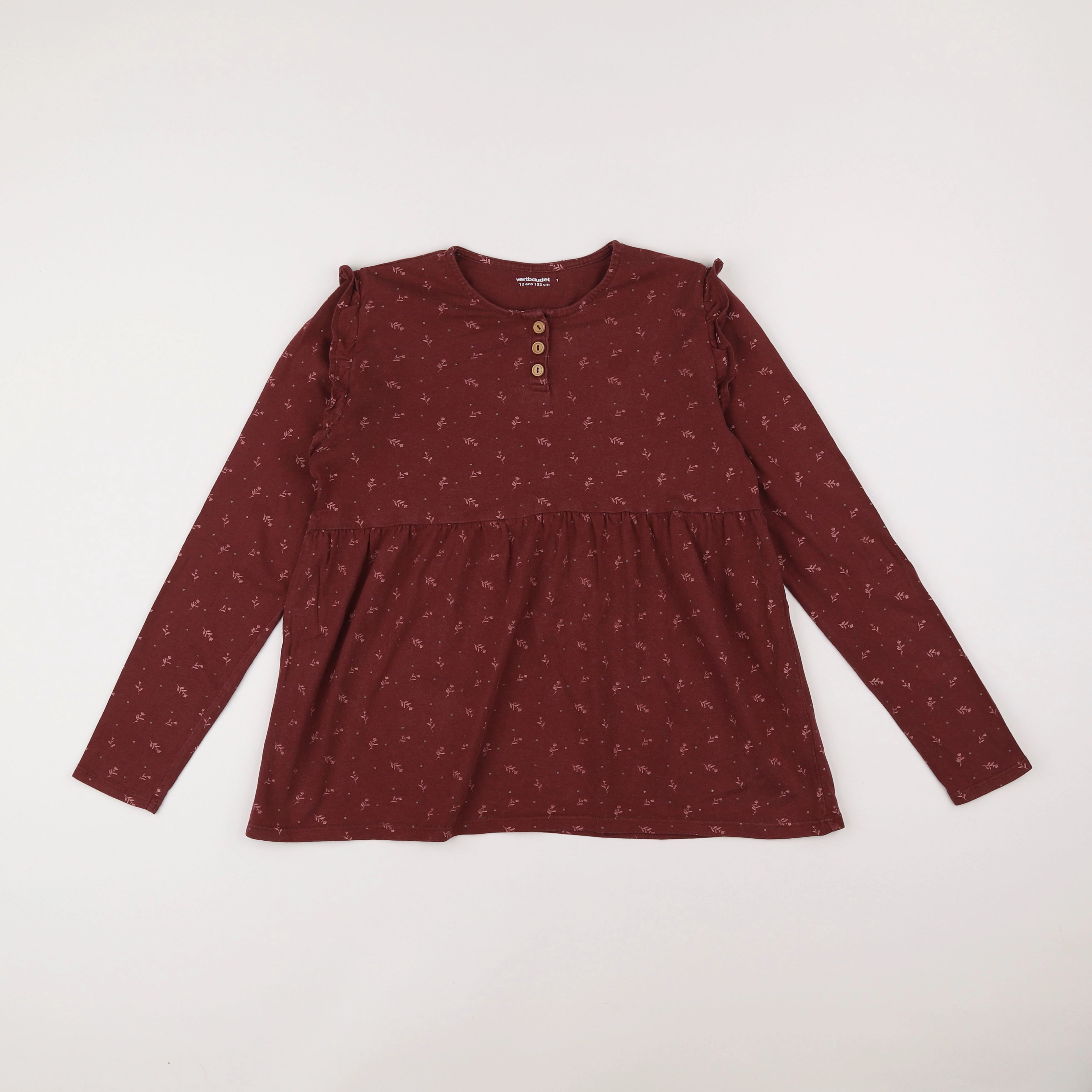 Vertbaudet - tee-shirt rouge - 12 ans