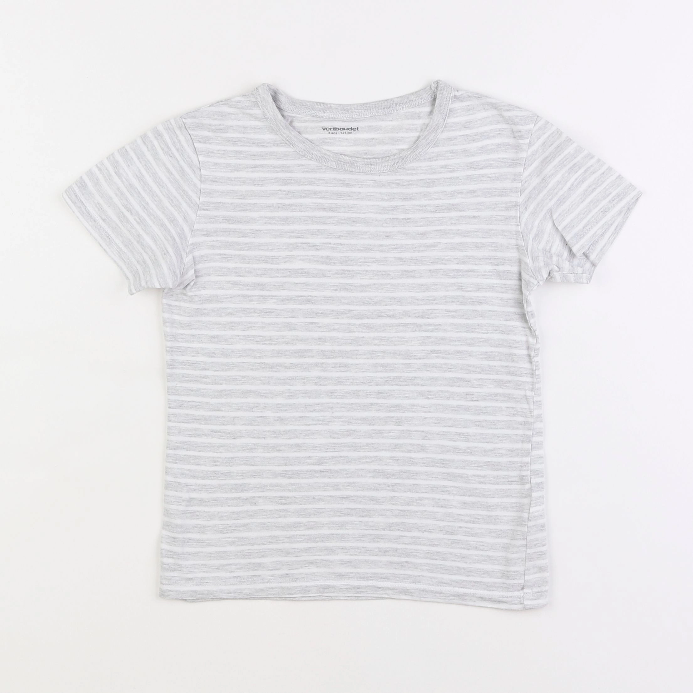 Vertbaudet - tee-shirt gris - 8 ans