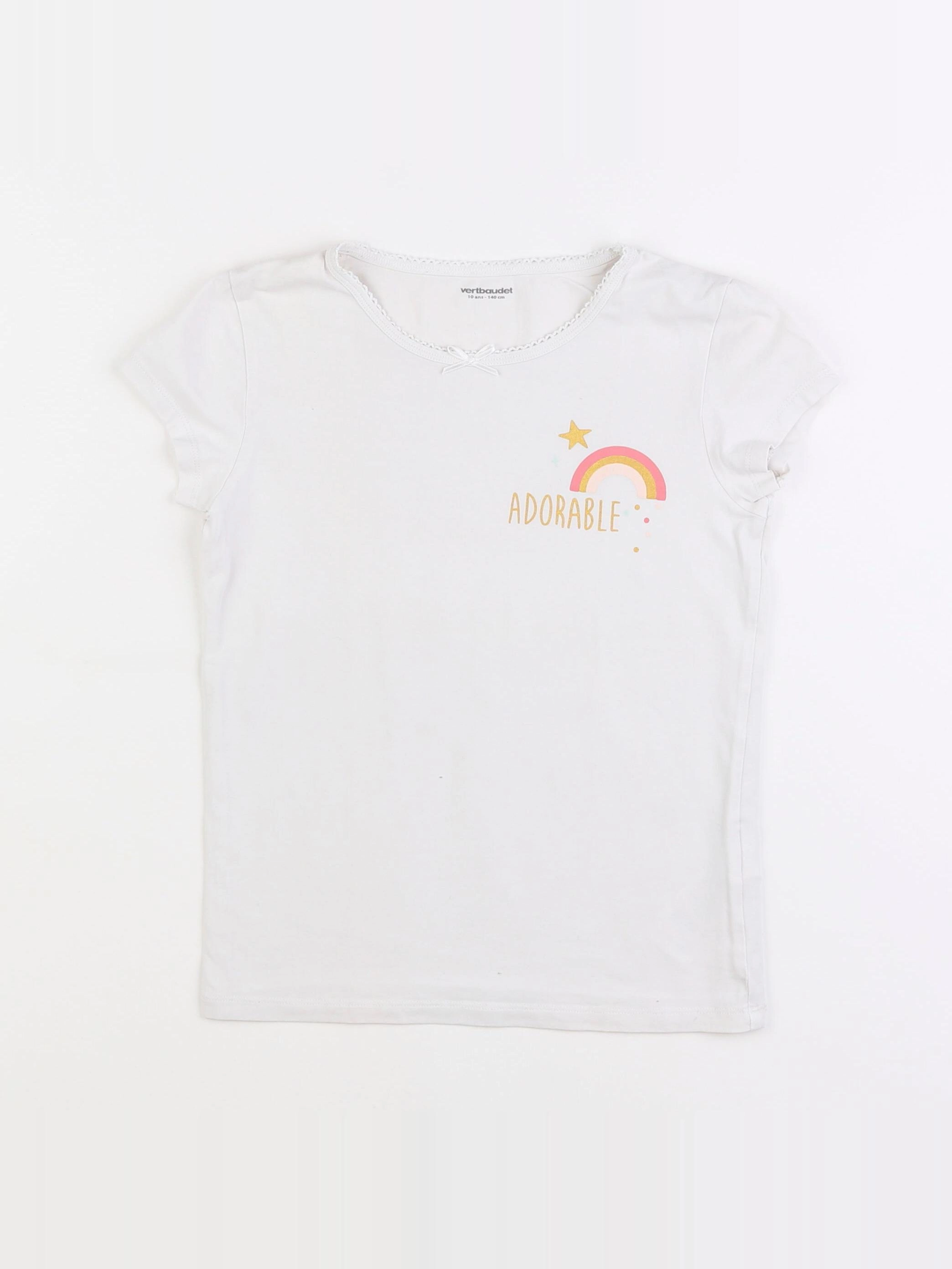 Vertbaudet - maillot de corps blanc - 10 ans