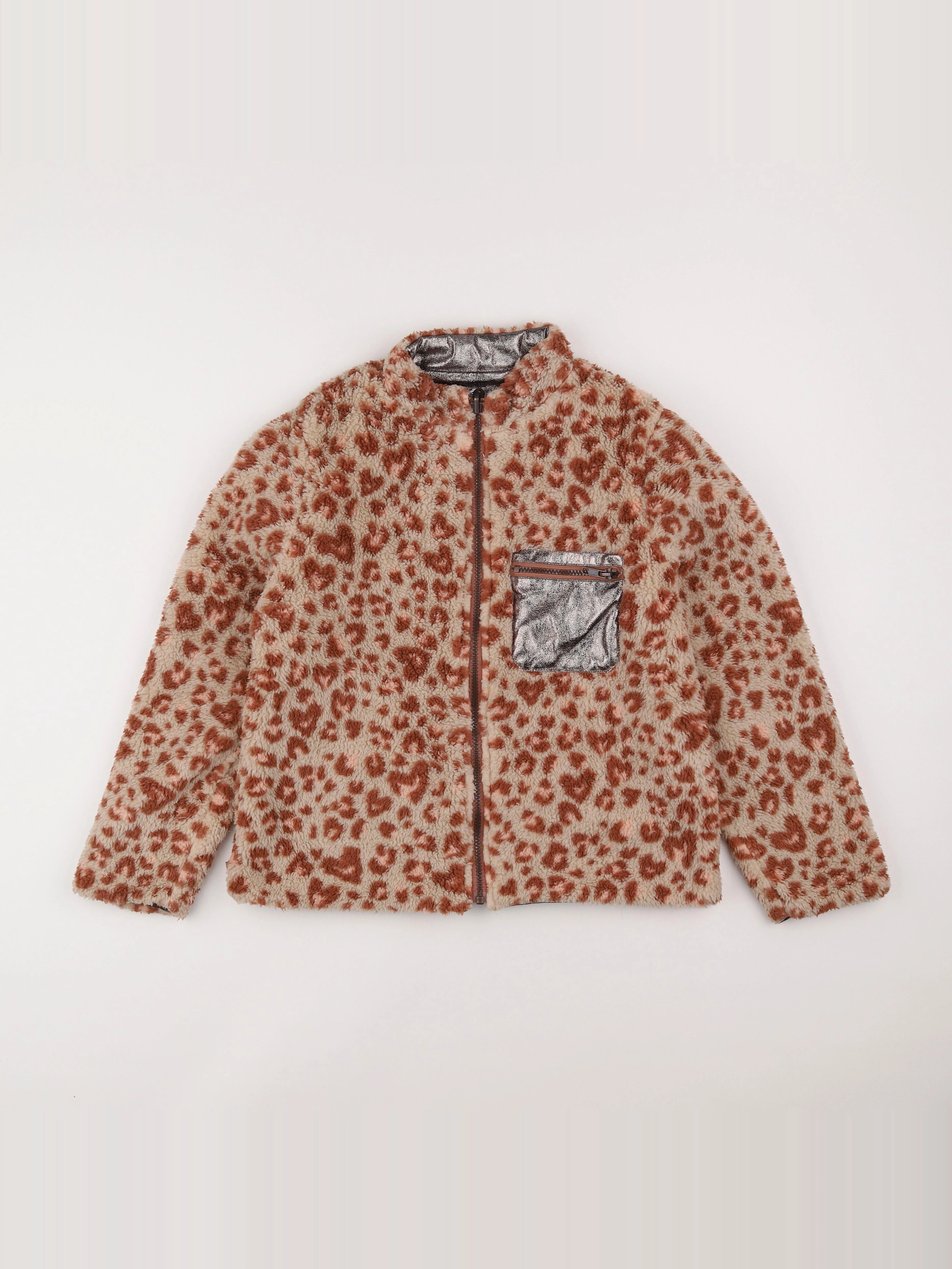 IKKS - veste réversible beige, rose - 12 ans
