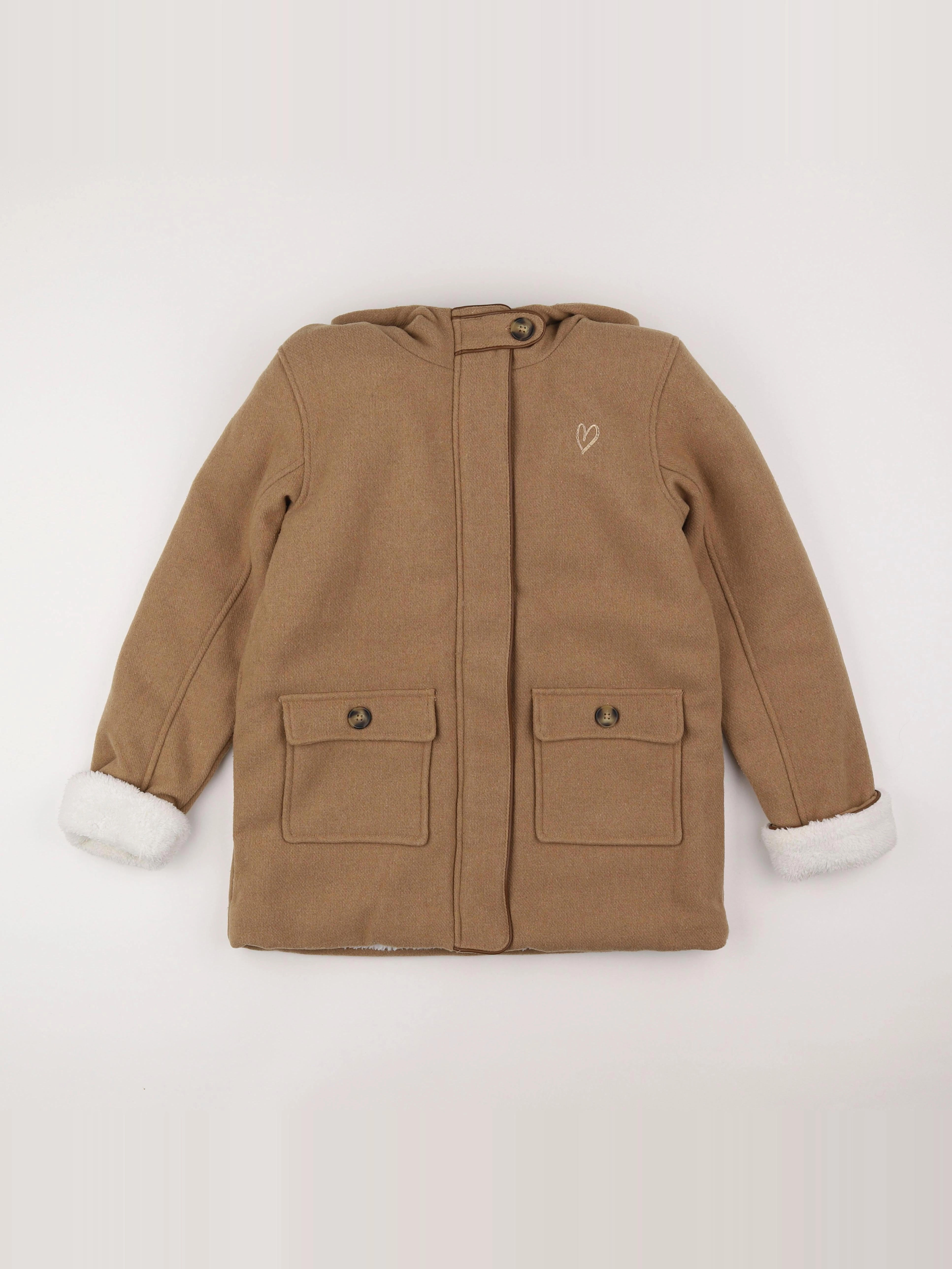 Vertbaudet - manteau marron - 14 ans