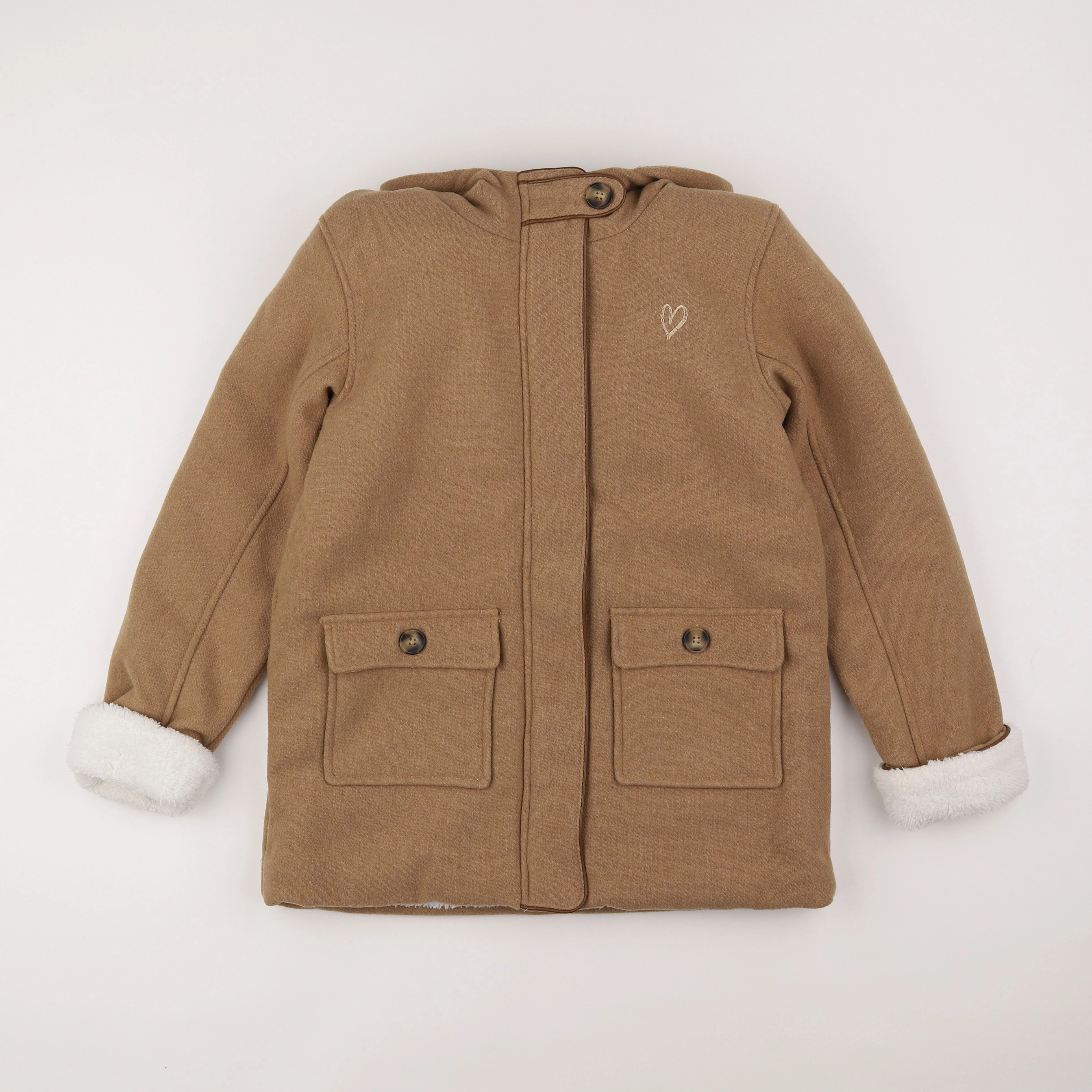 Vertbaudet - manteau marron - 14 ans