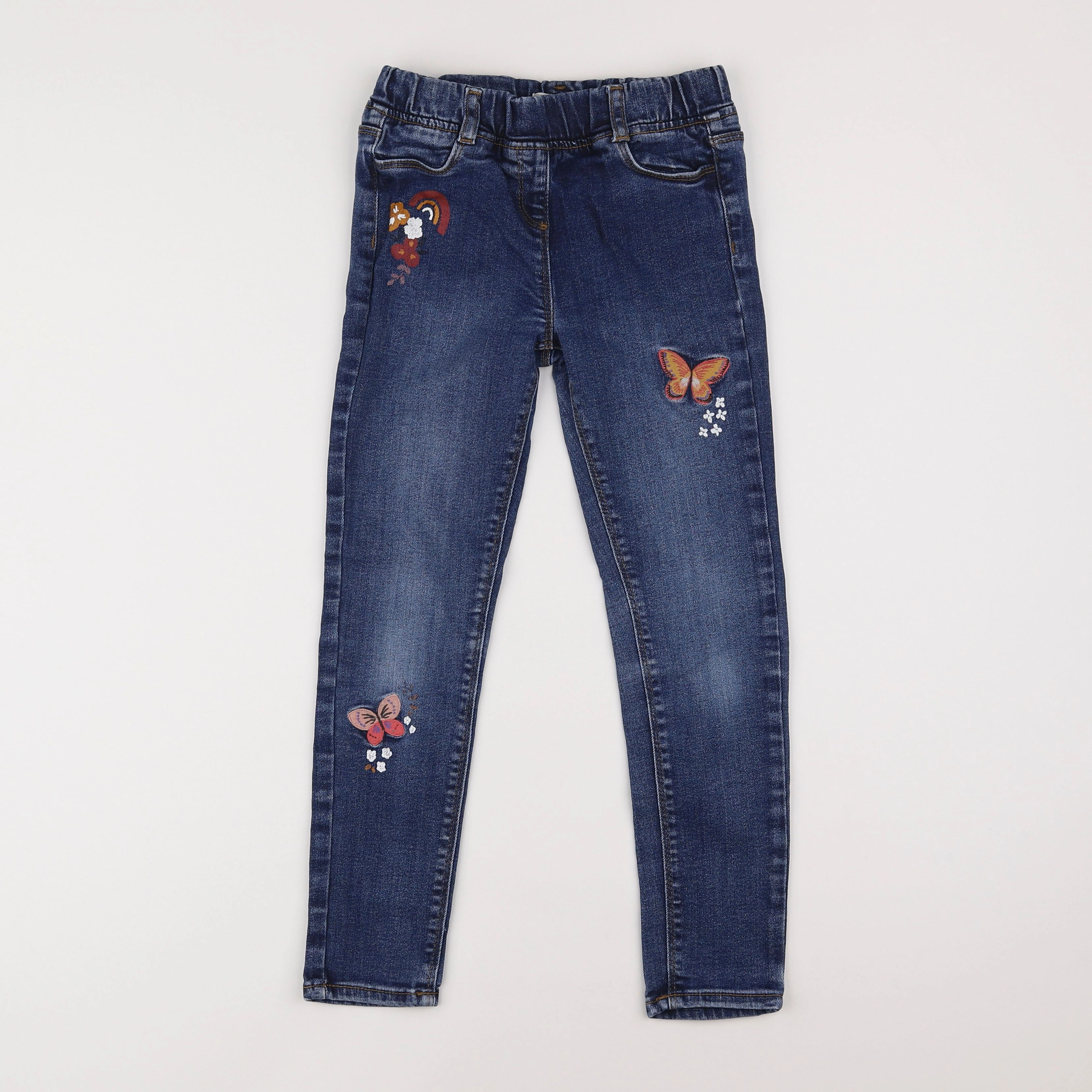 Vertbaudet - jegging bleu - 8 ans