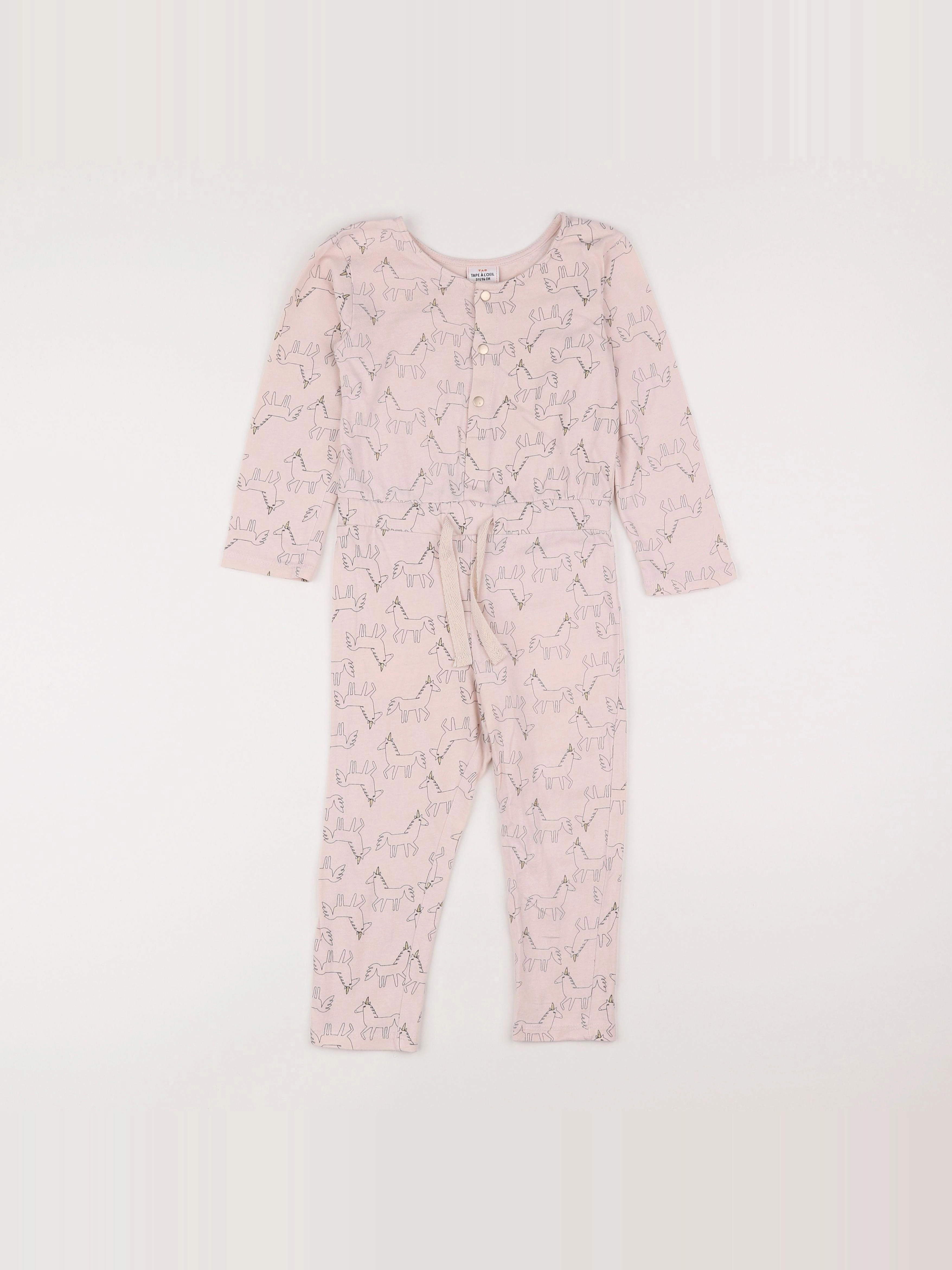 Tape à l'oeil - combinaison rose - 3 ans