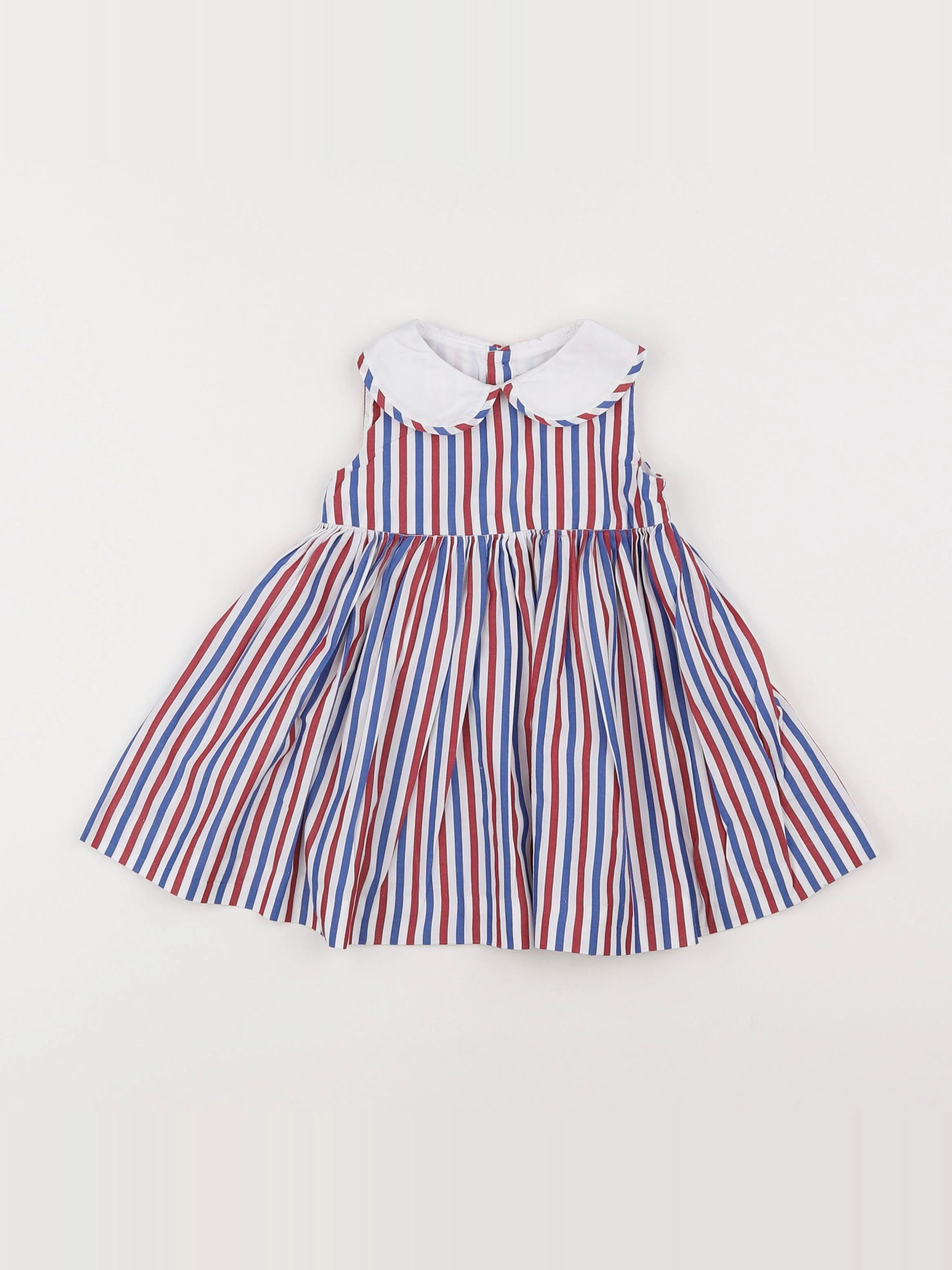 Jacadi - robe rouge, bleu - 6 mois