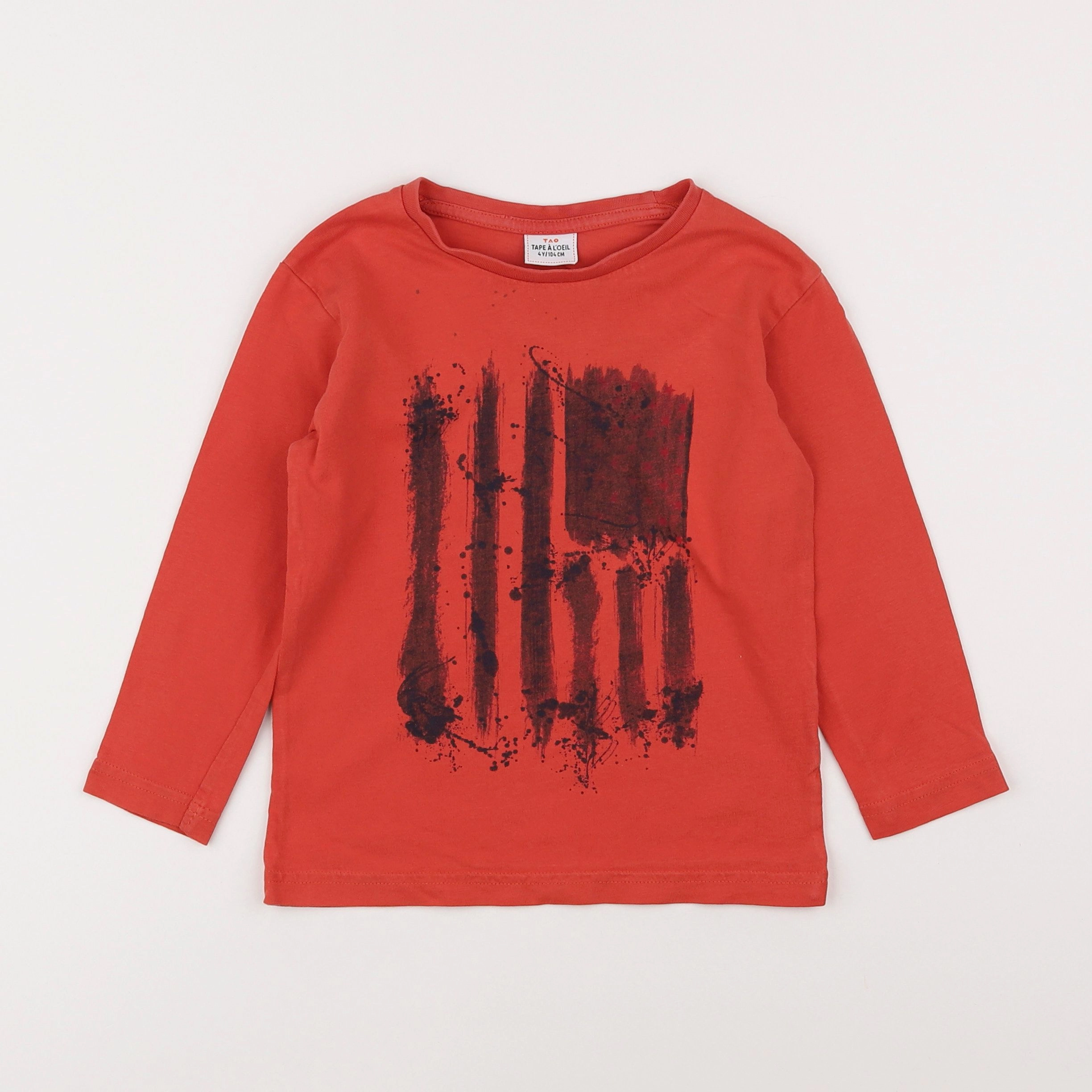 Tape à l'oeil - tee-shirt rouge - 4 ans