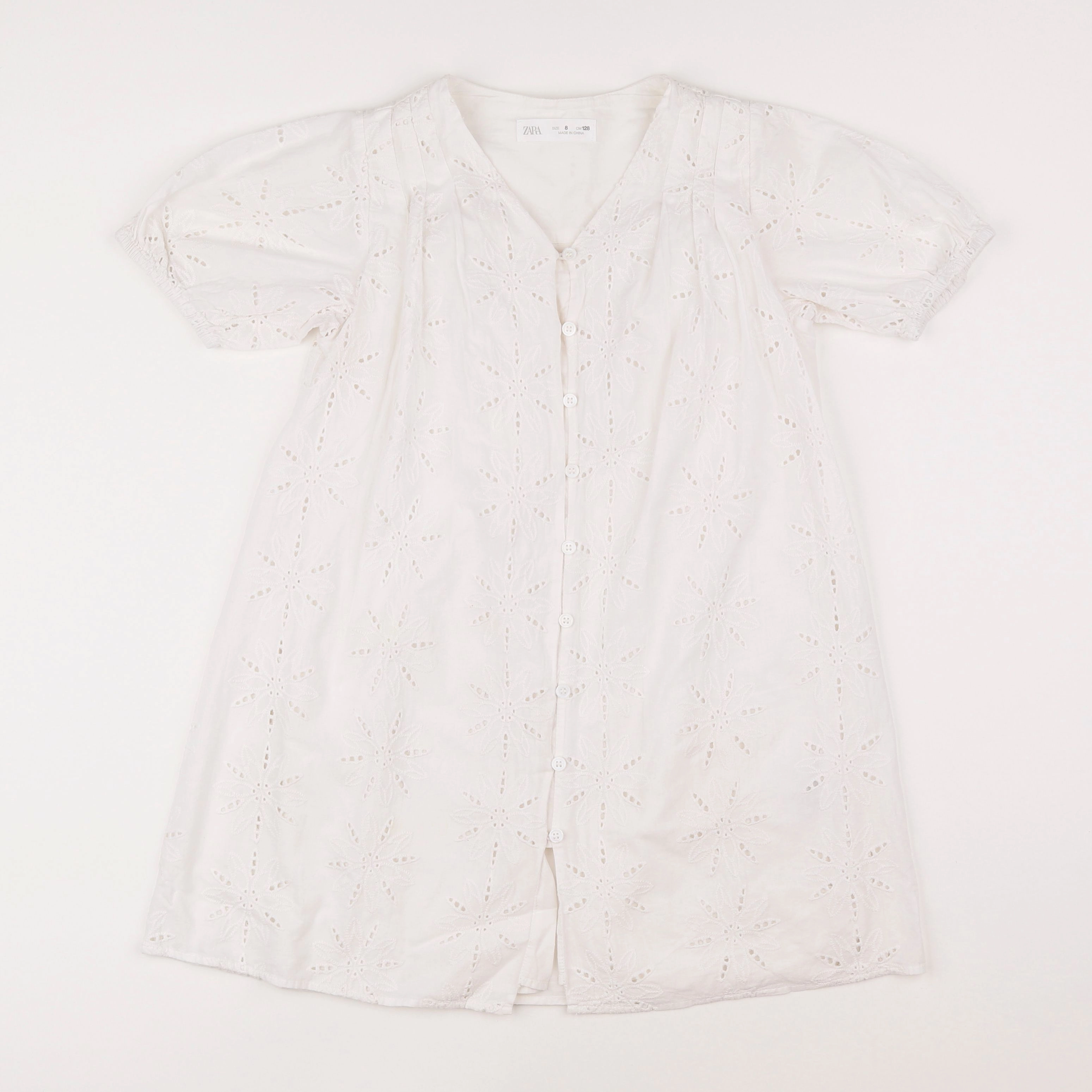 Zara - robe blanc - 8 ans