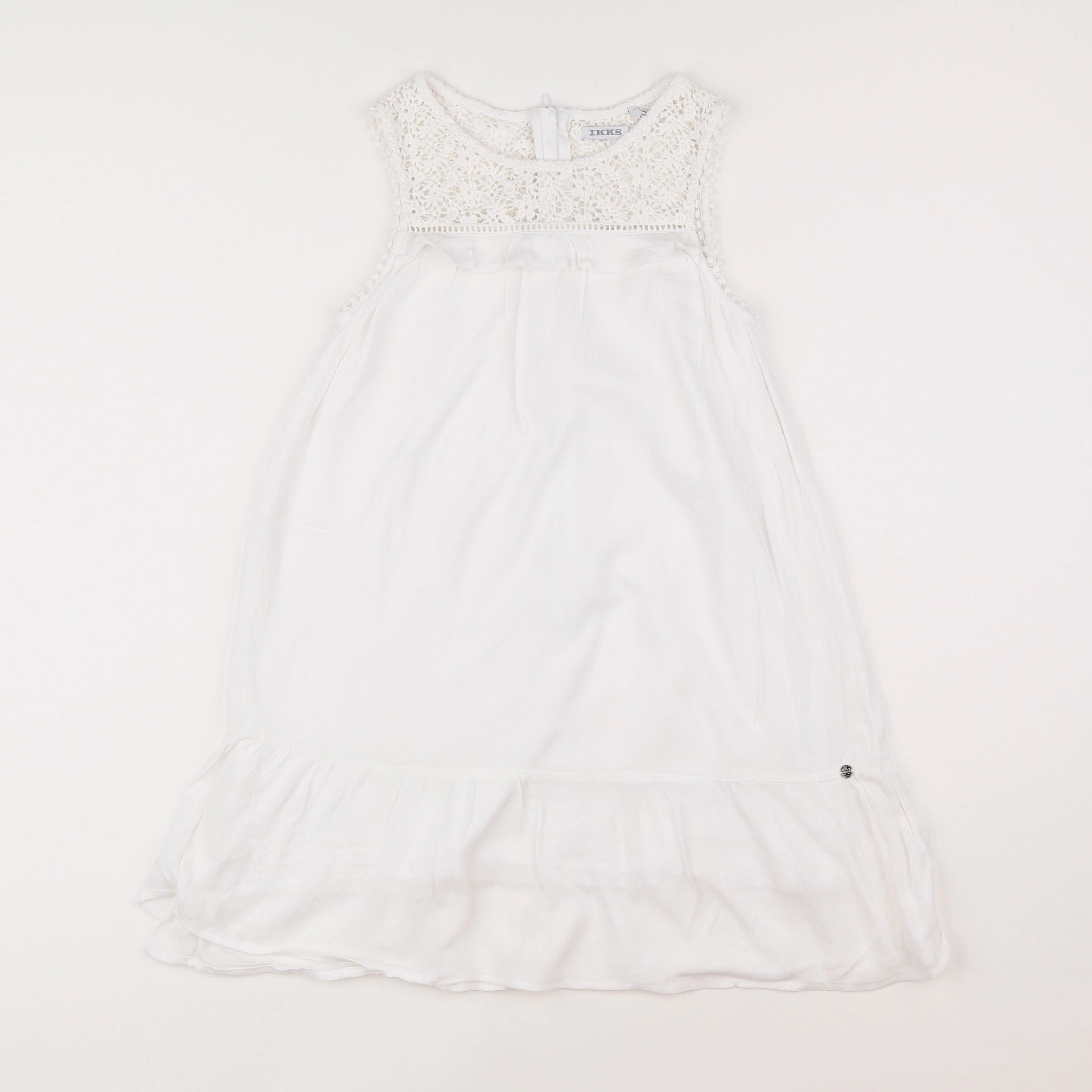 IKKS - robe blanc - 8 ans