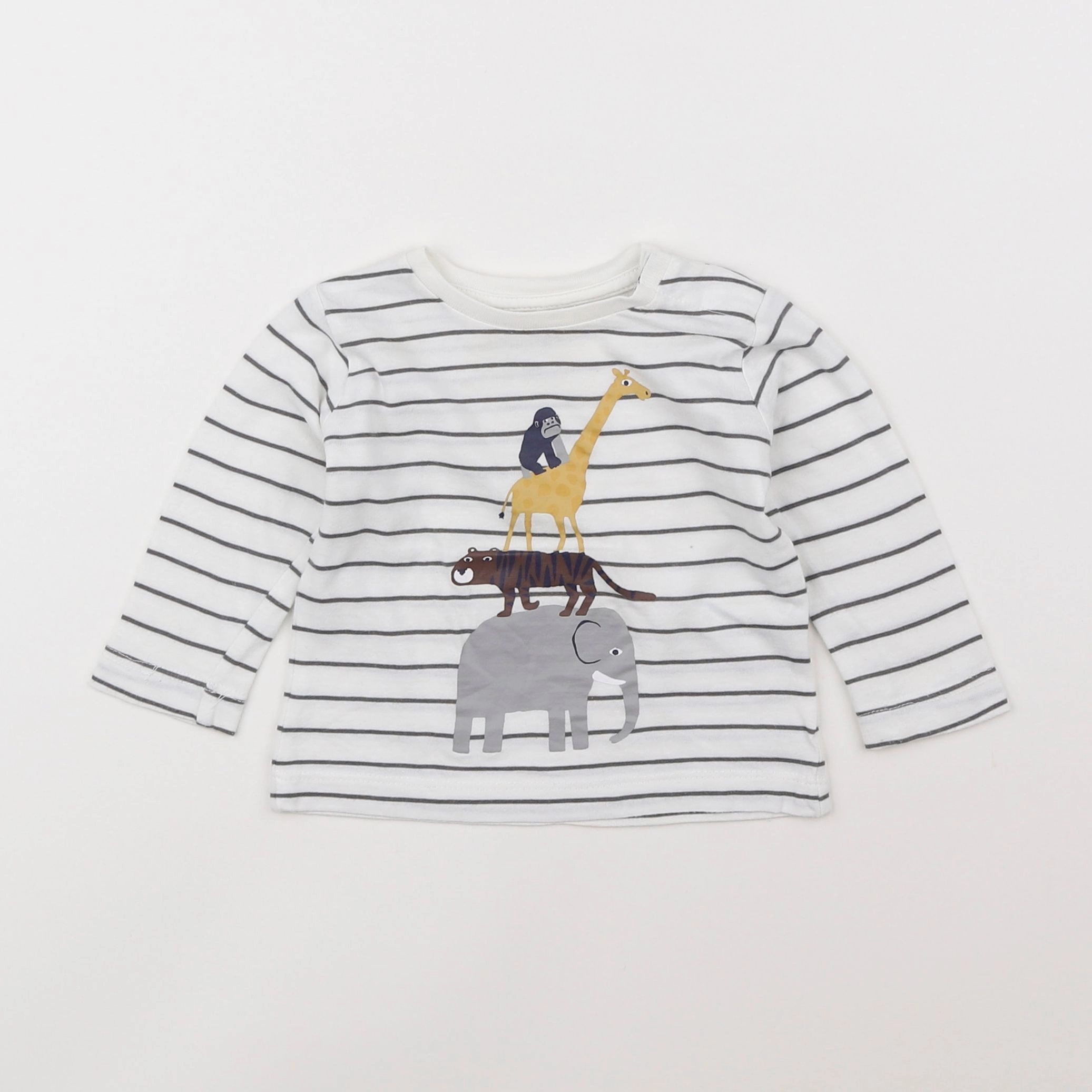 Boutchou - tee-shirt blanc - 6 mois