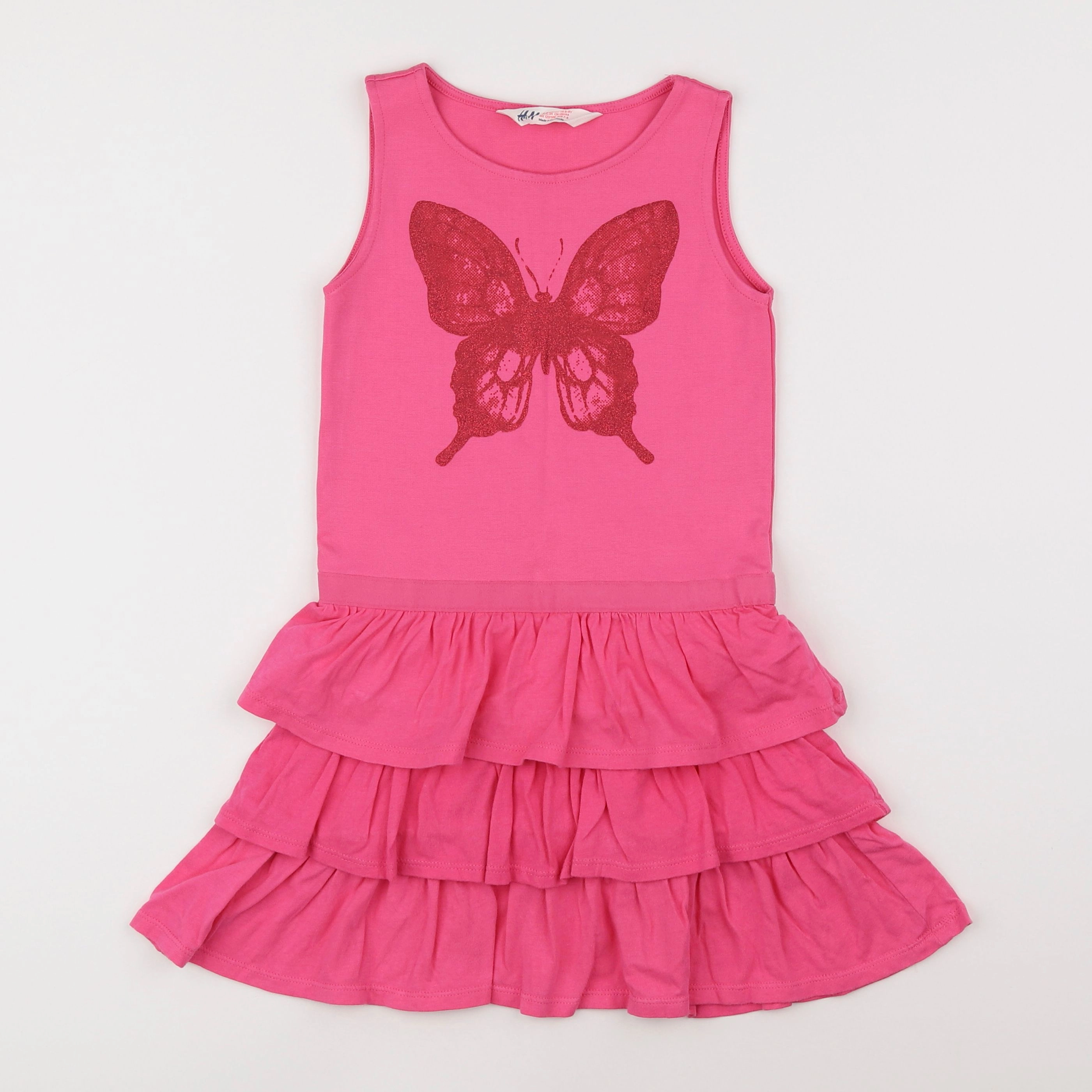 H&M - robe rose - 6/8 ans