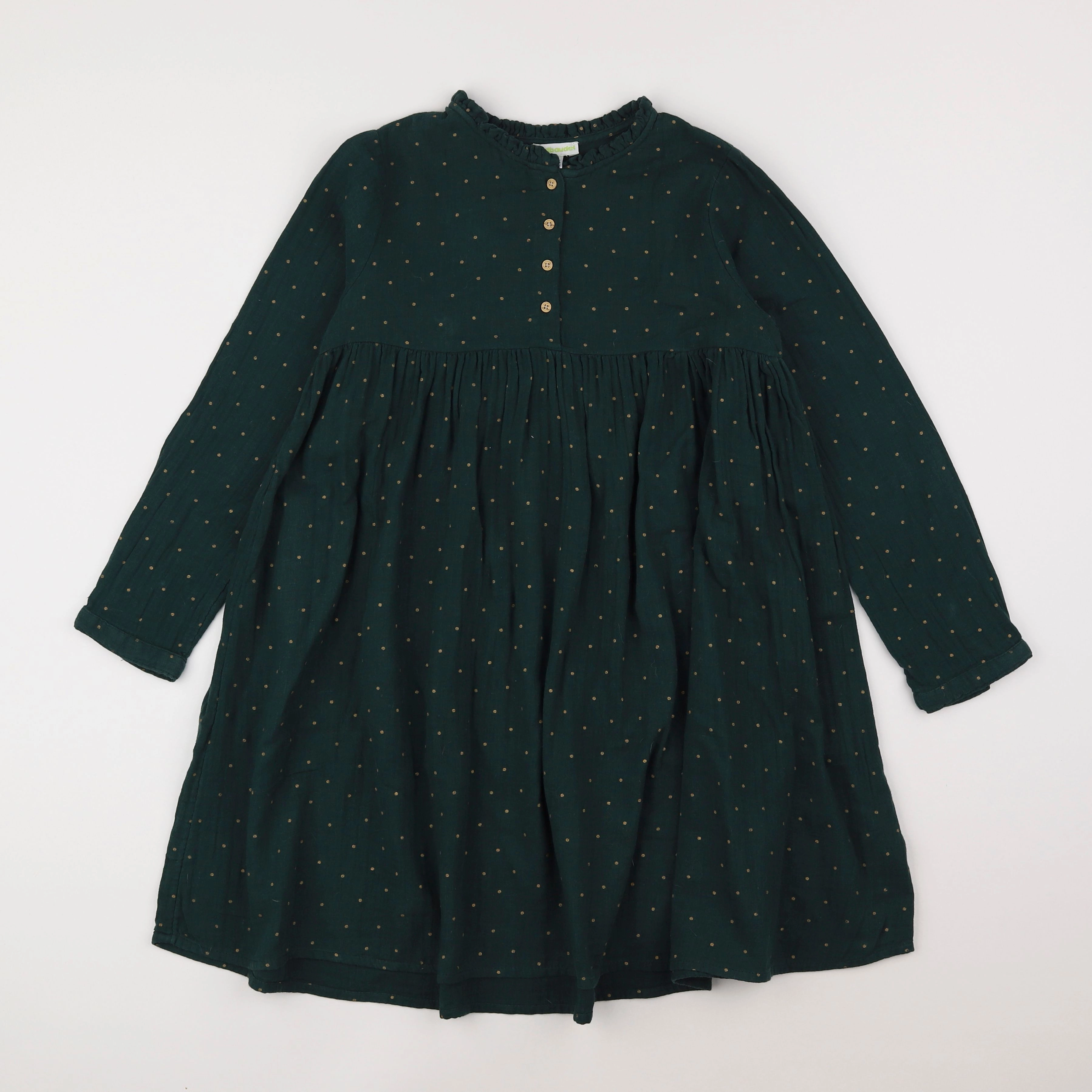 Vertbaudet - robe vert - 10 ans