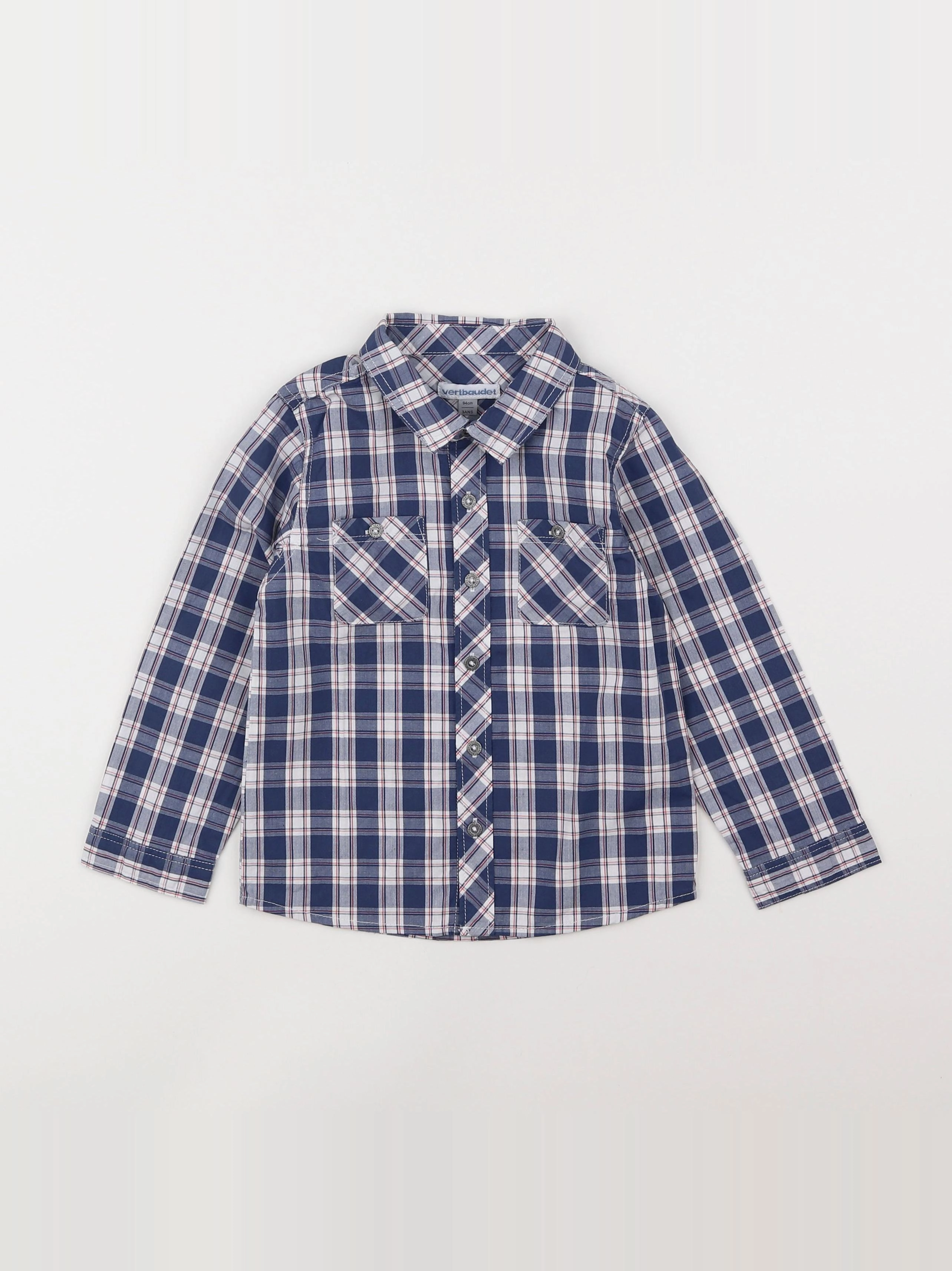 Vertbaudet - chemise bleu - 3 ans