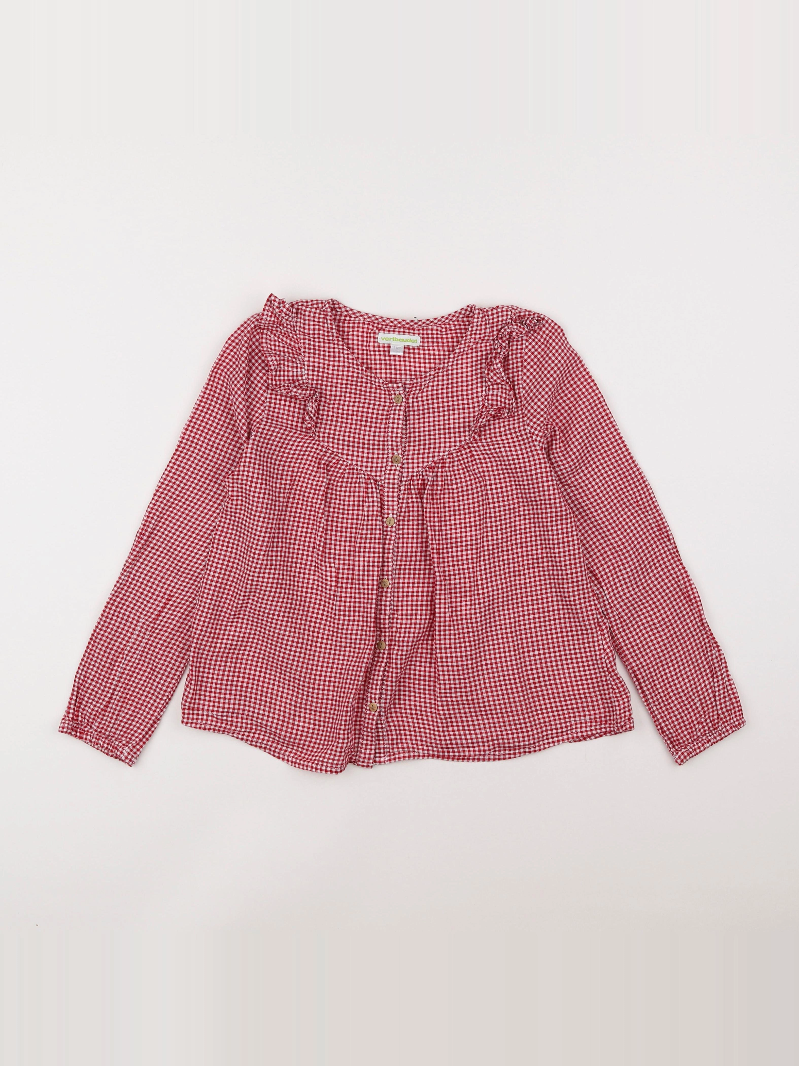 Vertbaudet - blouse rouge - 9 ans