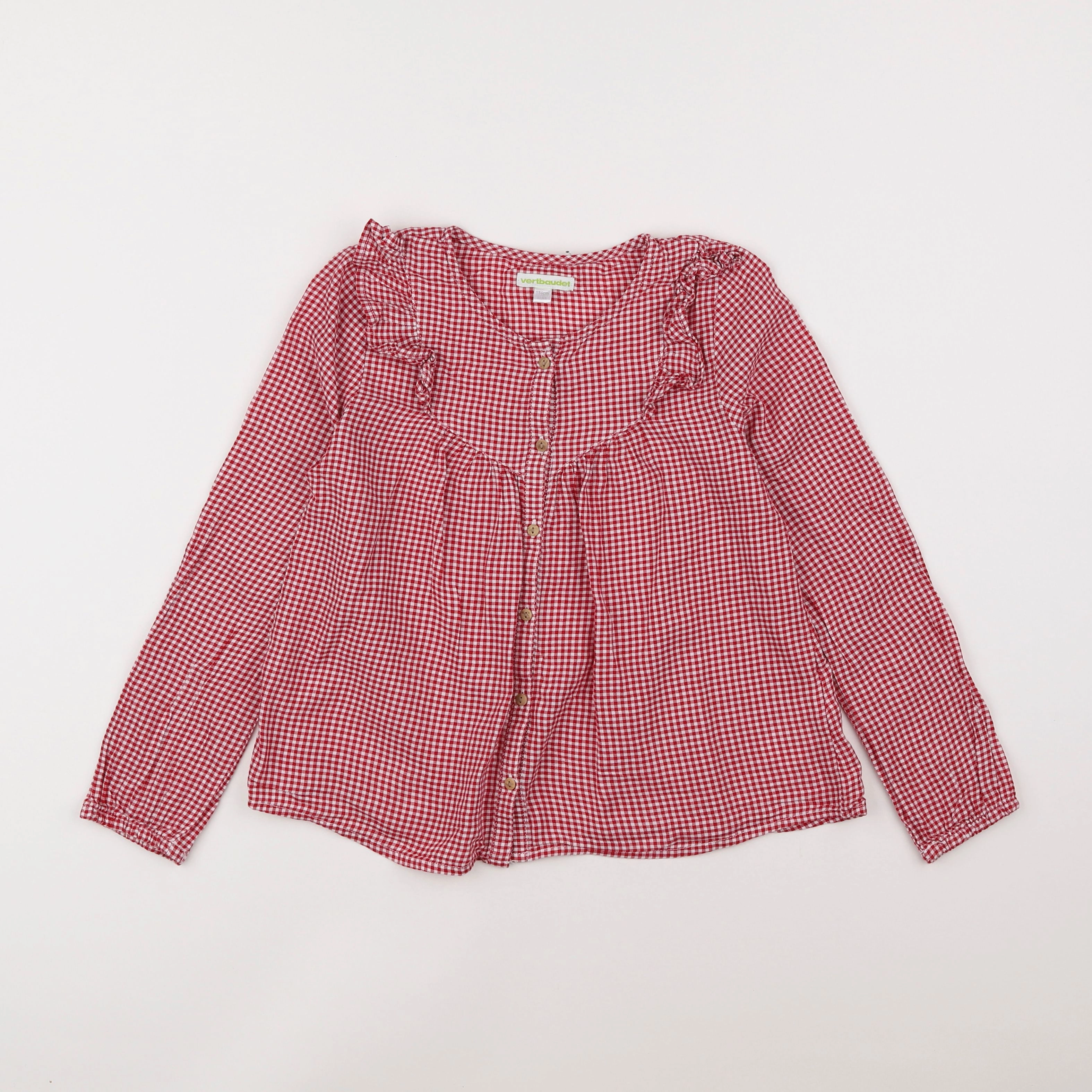 Vertbaudet - blouse rouge - 9 ans