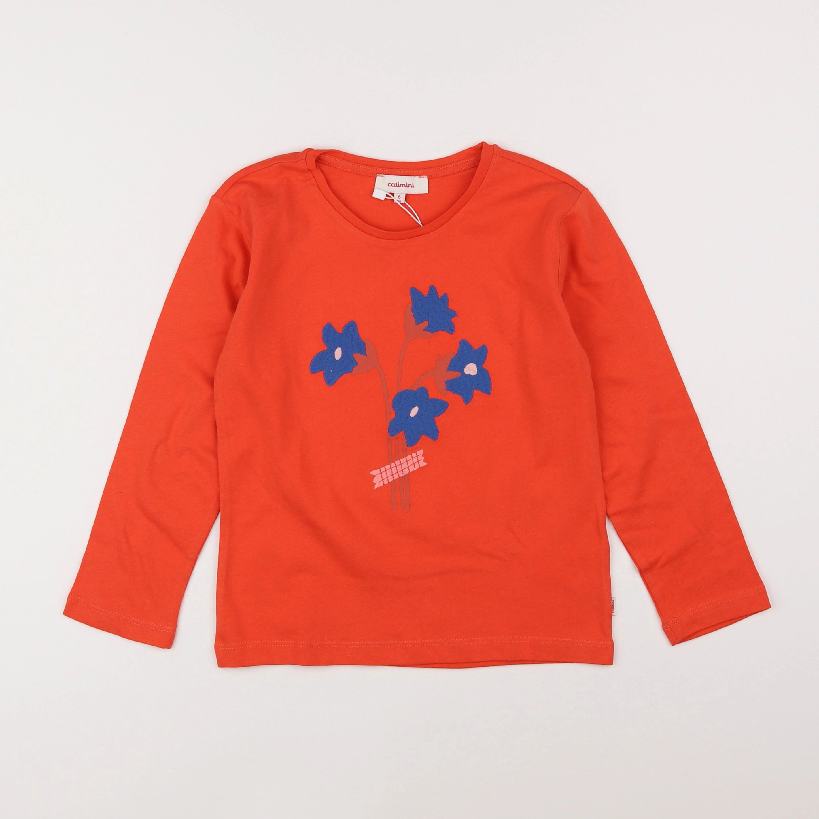 Catimini - tee-shirt orange - 6 ans