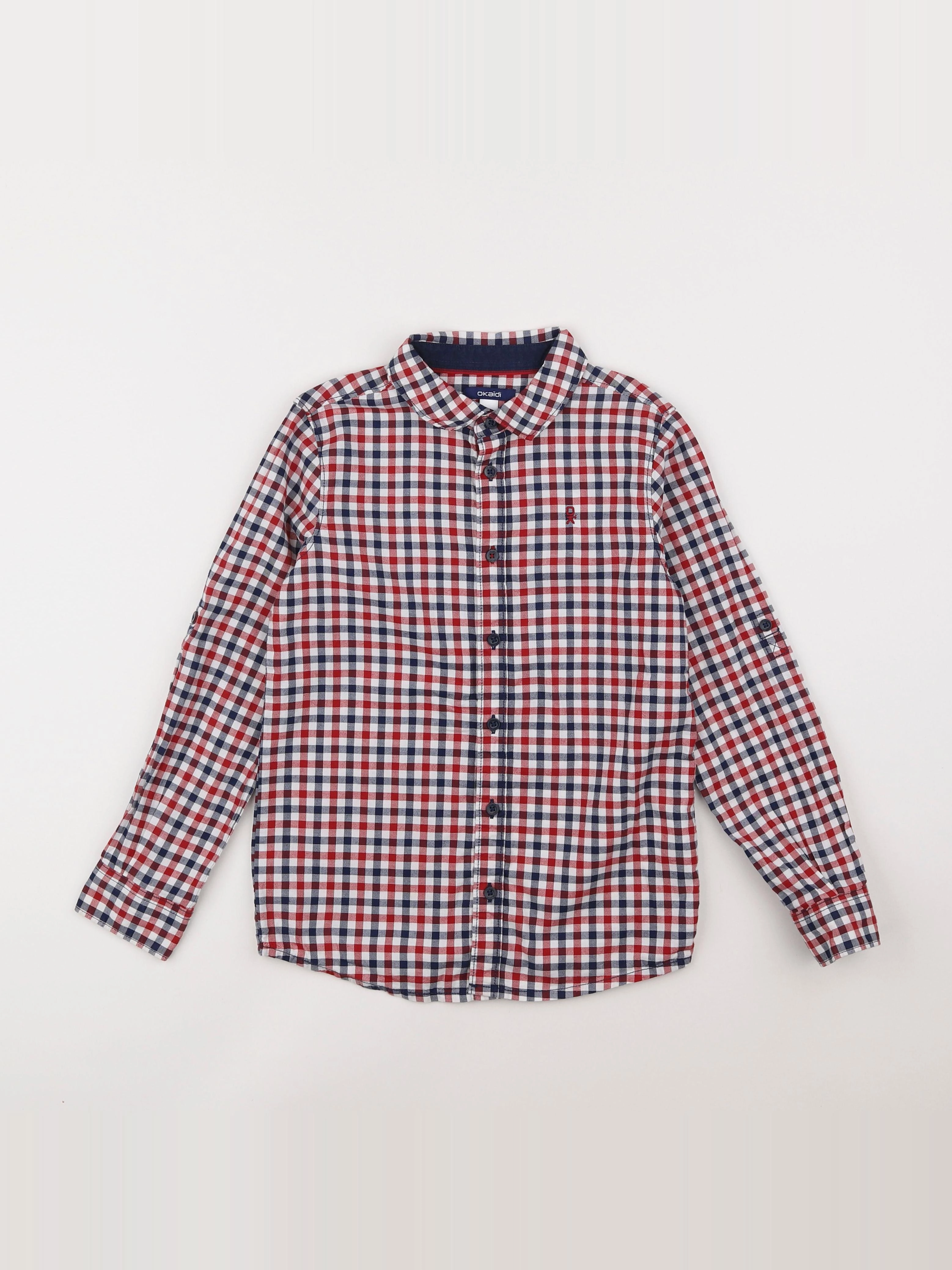 Okaidi - chemise rouge - 8 ans