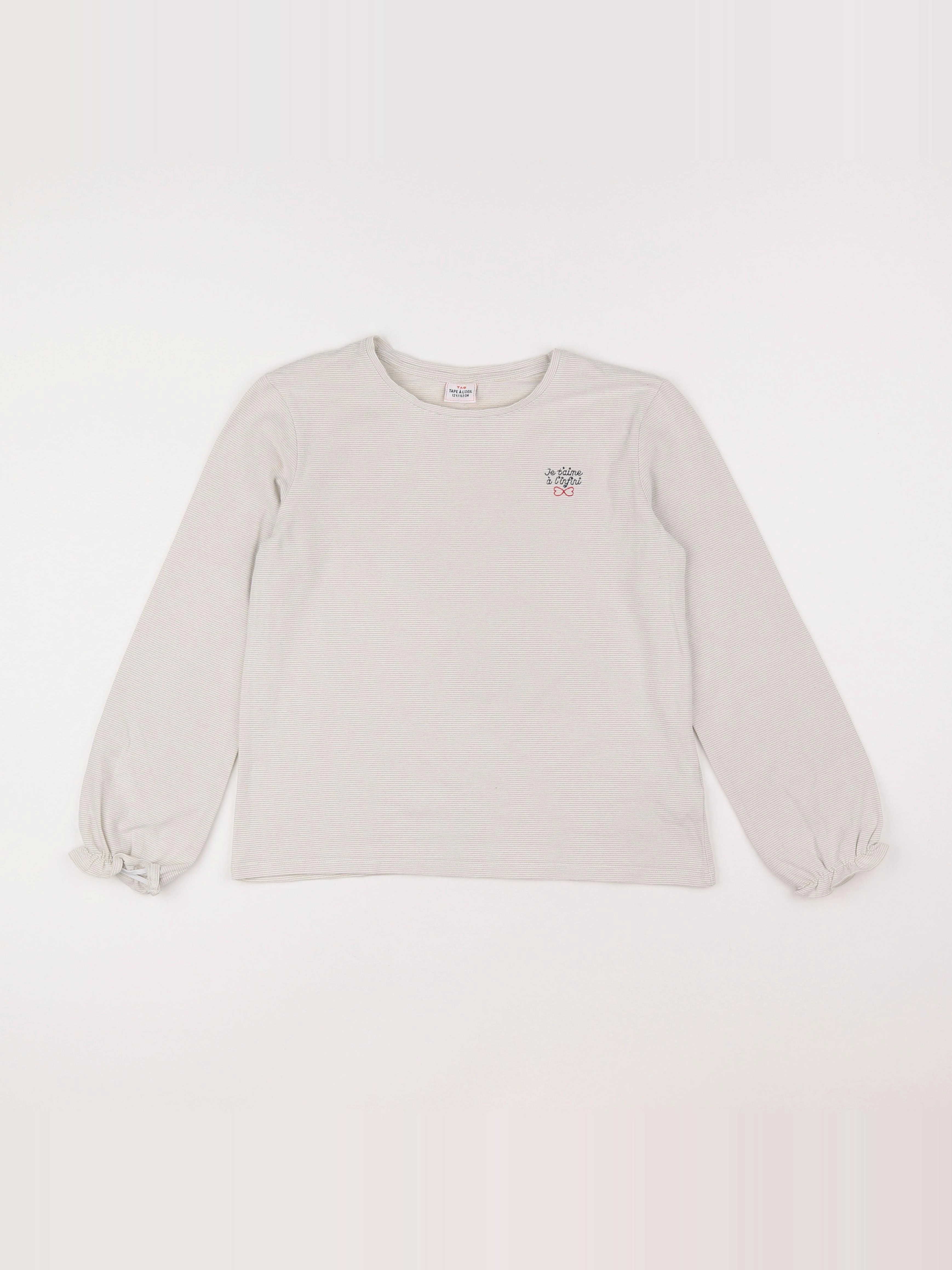 Tape à l'oeil - tee-shirt or, beige - 12 ans
